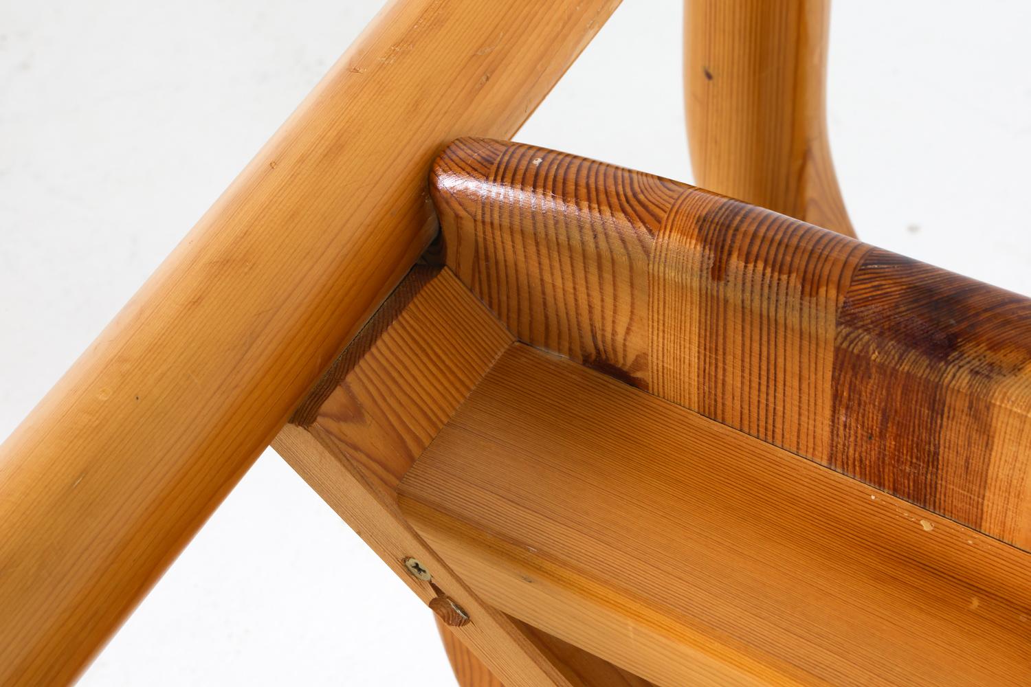 (6) Chaises de salle à manger en pin danois par Rainer Daumiller, circa 1970 en vente 10