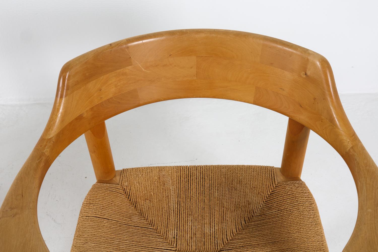 (6) Chaises de salle à manger en pin danois par Rainer Daumiller, circa 1970 en vente 1