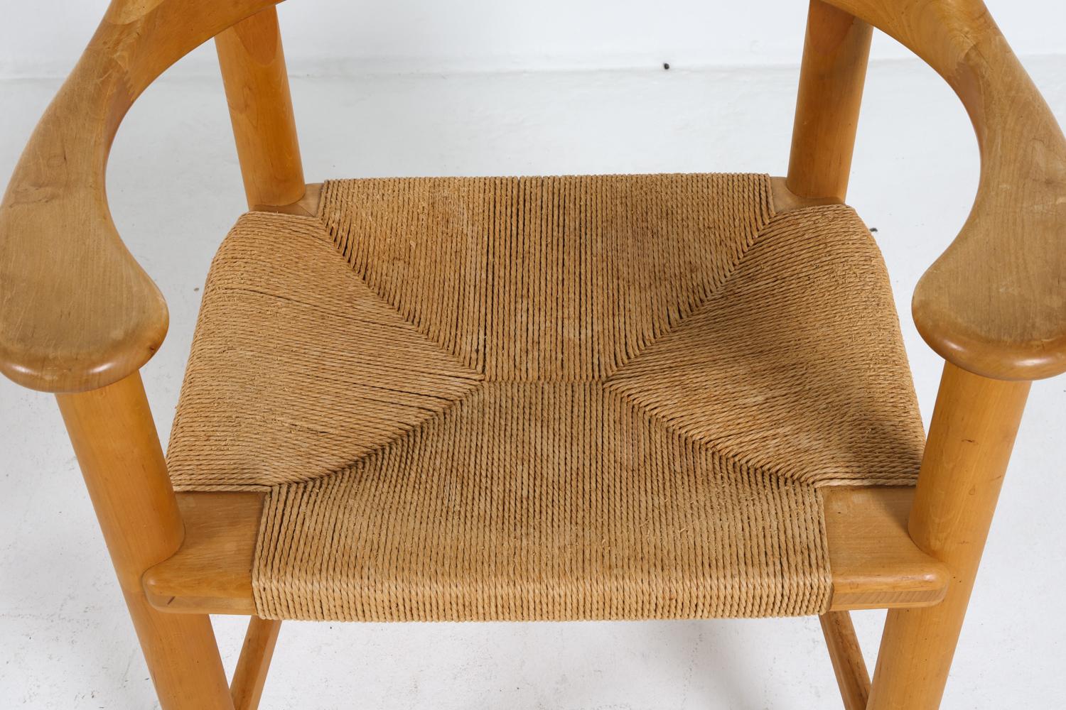(6) Chaises de salle à manger en pin danois par Rainer Daumiller, circa 1970 en vente 2