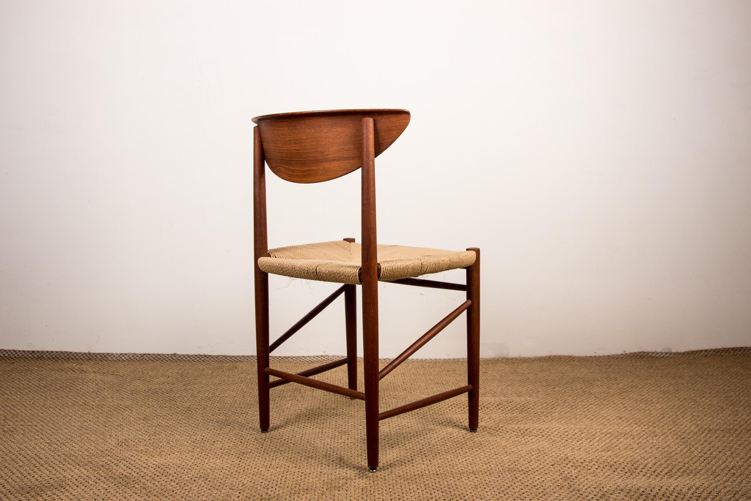 6 chaises danoises en teck de & par Peter Hvidt & Orla Molgaard-Nielsen pour Soborg en vente 5