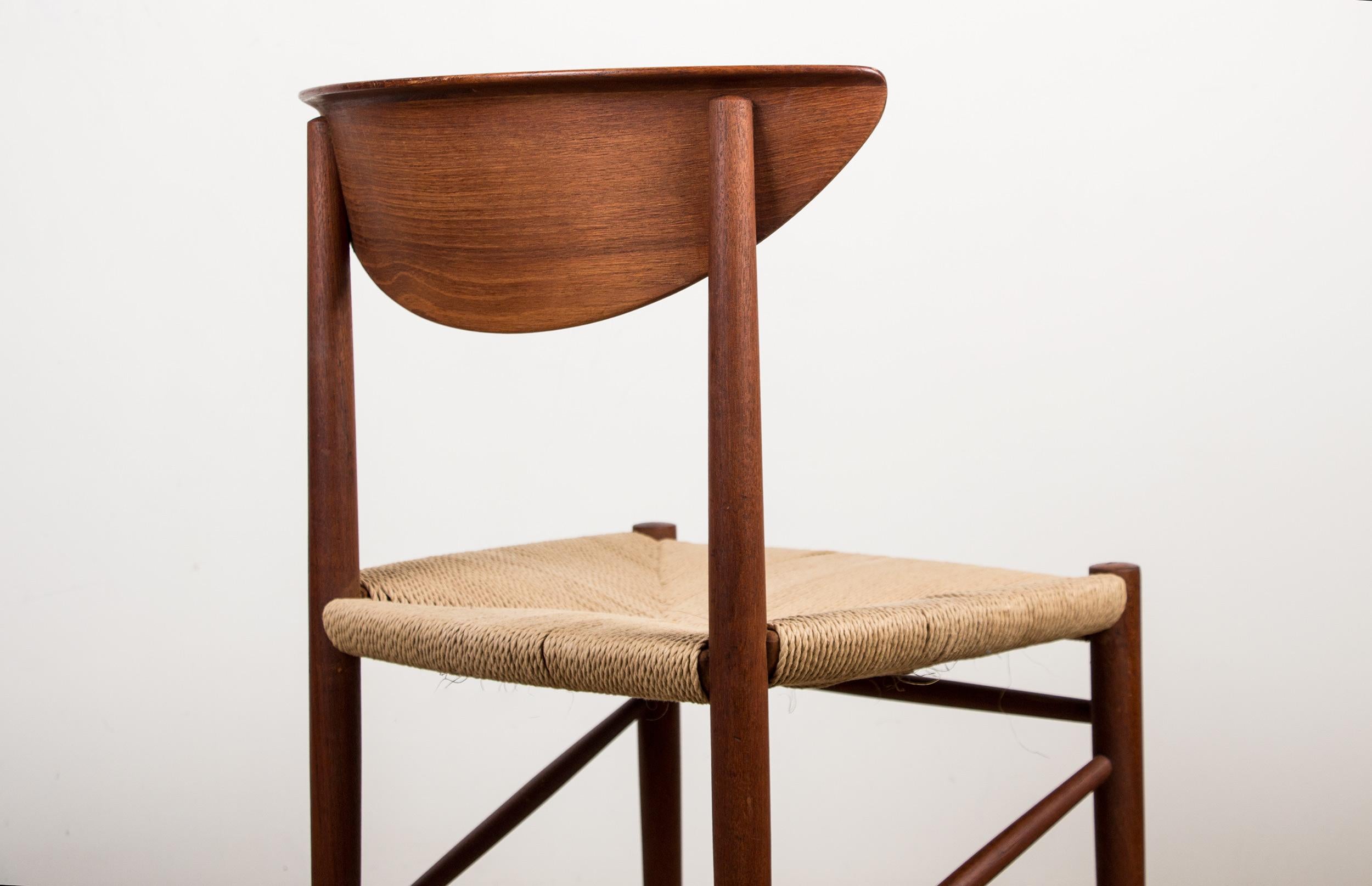 6 chaises danoises en teck de & par Peter Hvidt & Orla Molgaard-Nielsen pour Soborg en vente 6