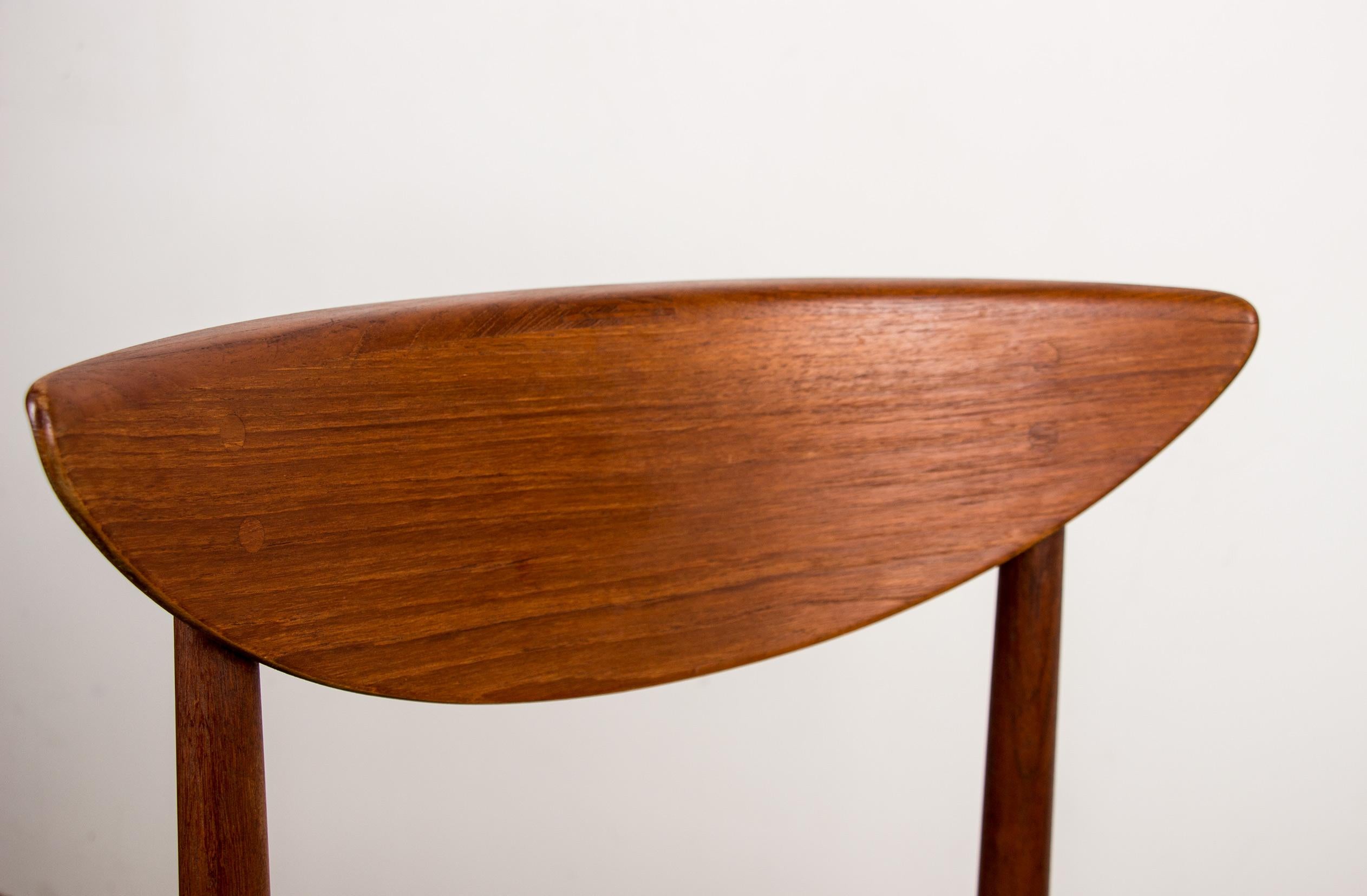 6 chaises danoises en teck de & par Peter Hvidt & Orla Molgaard-Nielsen pour Soborg Bon état - En vente à JOINVILLE-LE-PONT, FR