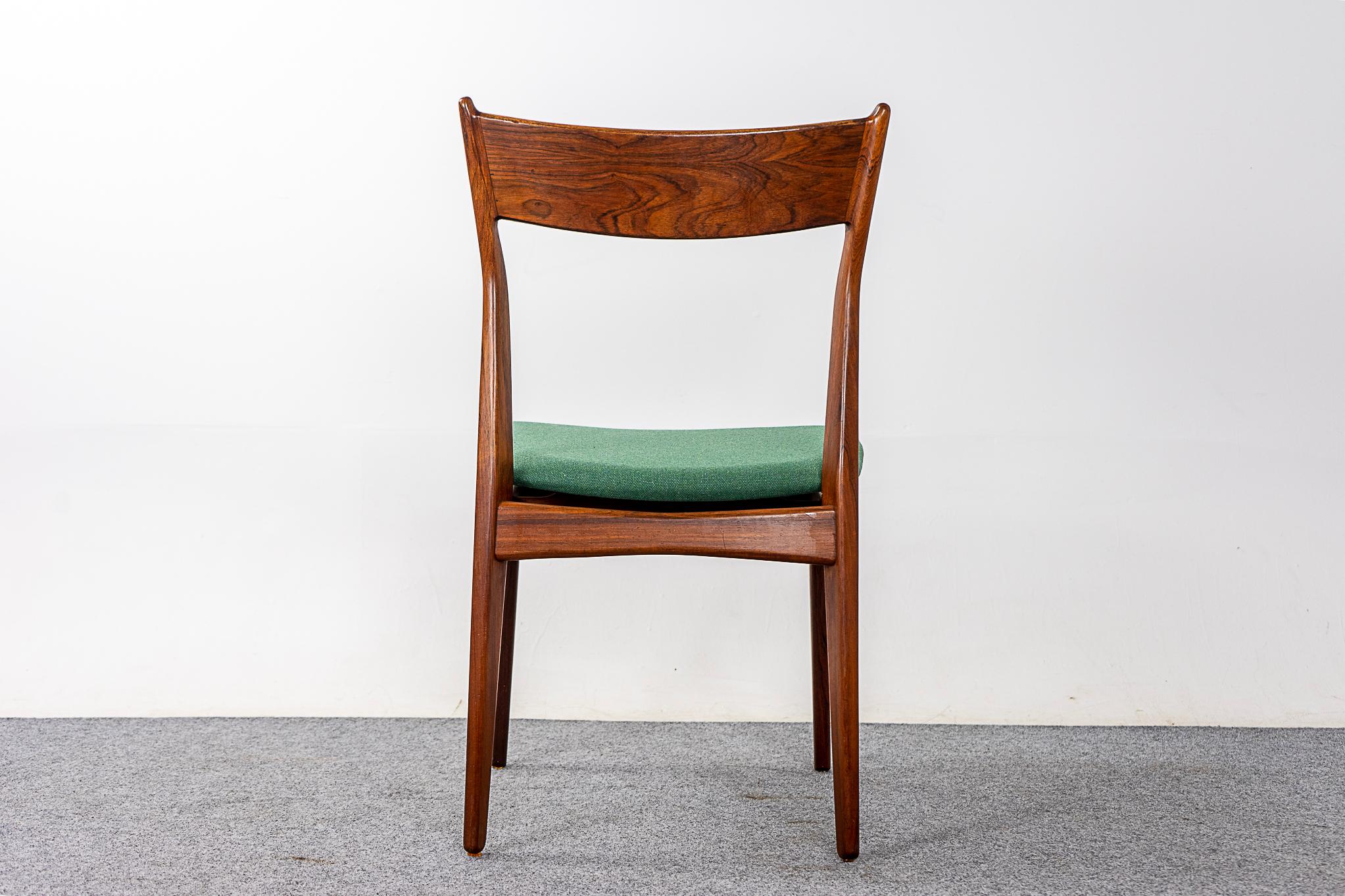 6 Danish Rosewood Dining Chairs, by HP Hansen 6