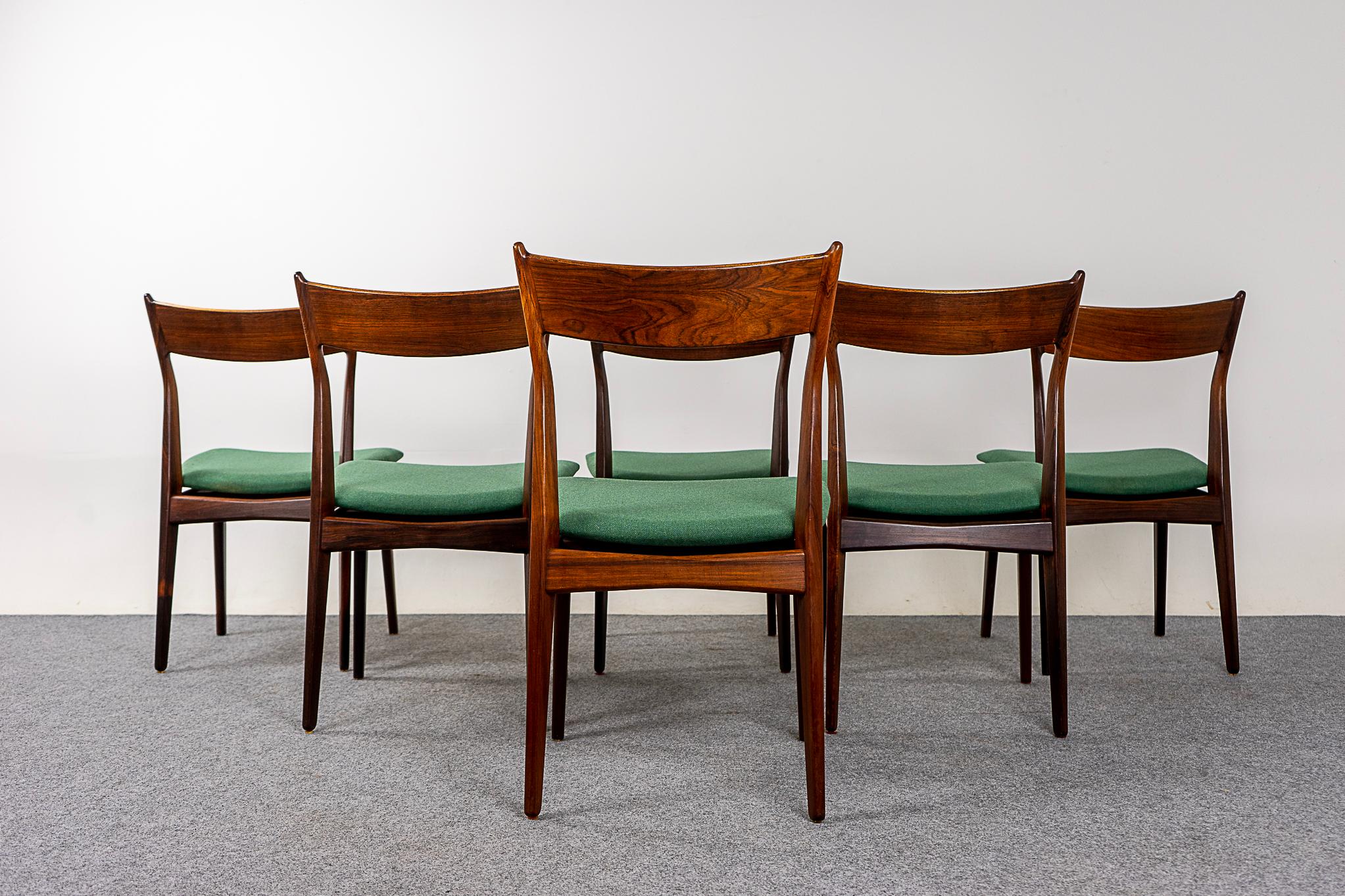 6 Danish Rosewood Dining Chairs, by HP Hansen 8