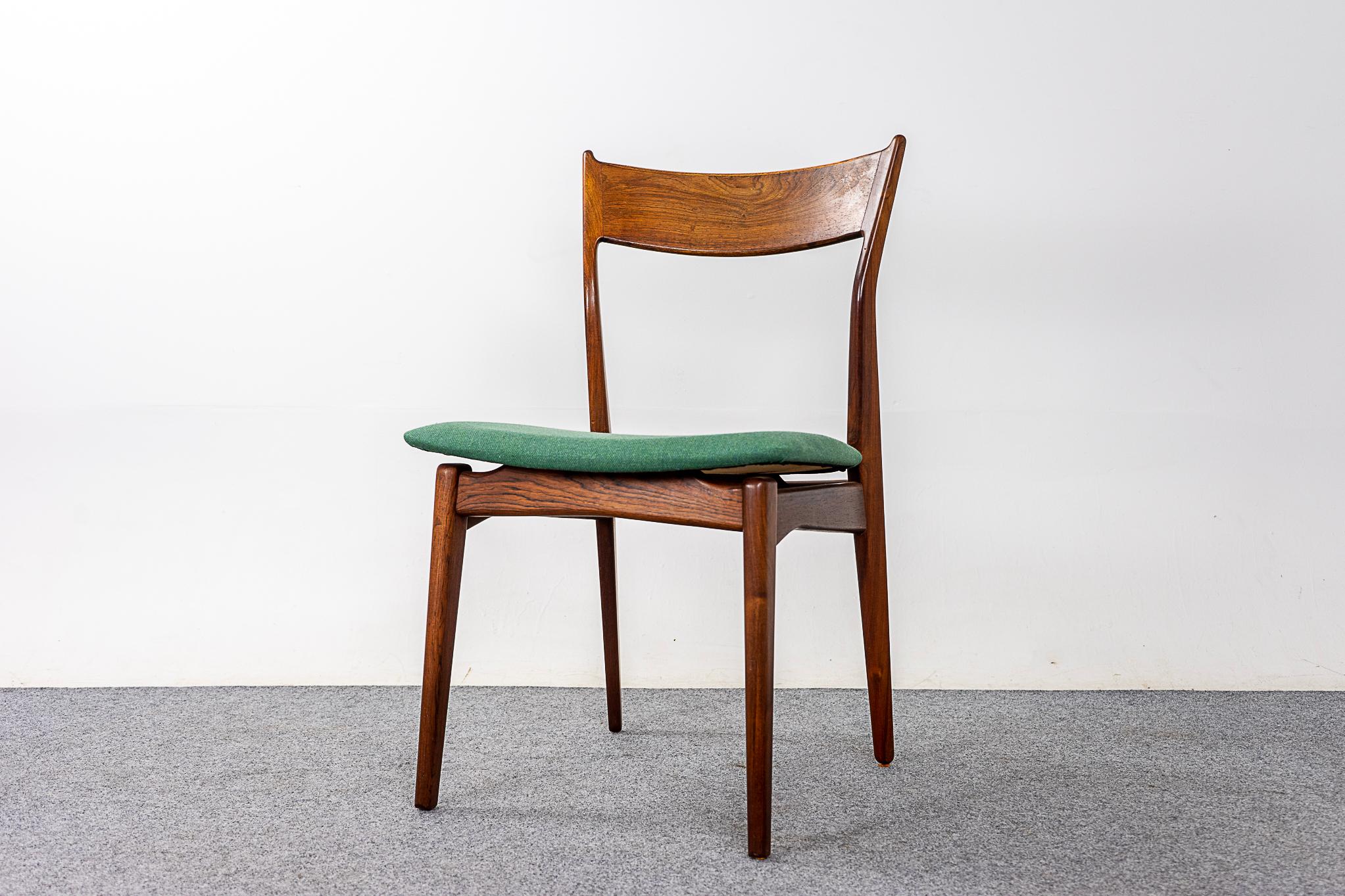 Mid-20th Century 6 Danish Rosewood Dining Chairs, by HP Hansen