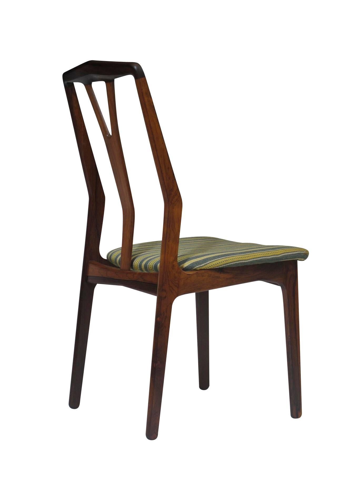 Oiled Six Danish Rosewood Dining Chairs