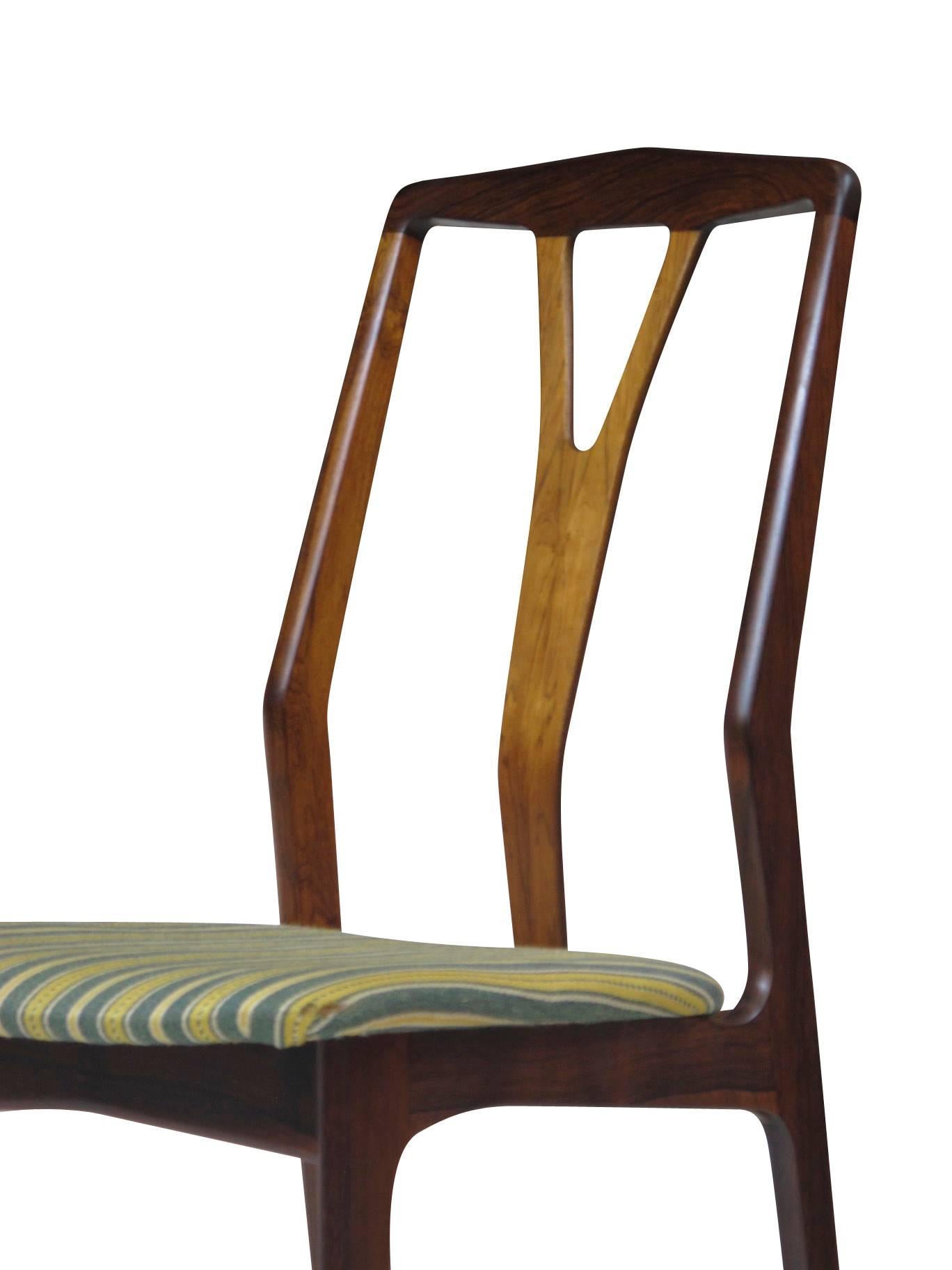 Six Danish Rosewood Dining Chairs 1