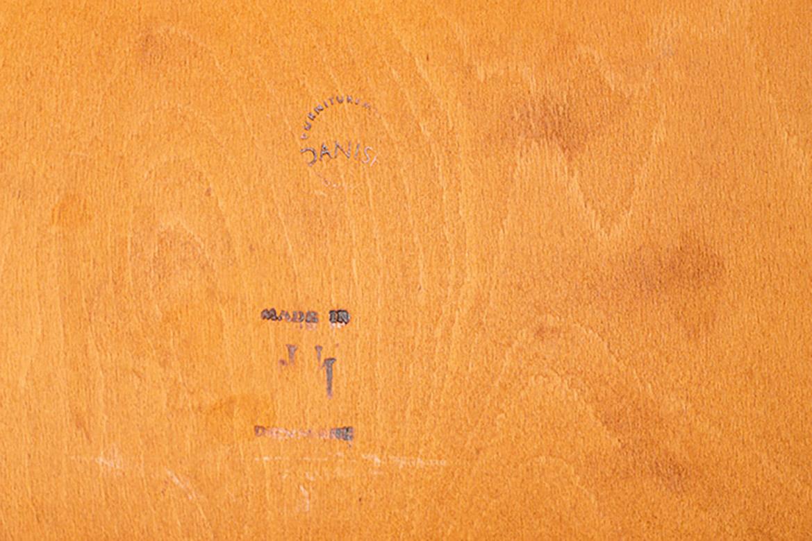 6 sedie danesi in teak e similpelle, modello 16 ohannes Andersen per Uldum 1960. in vendita 13