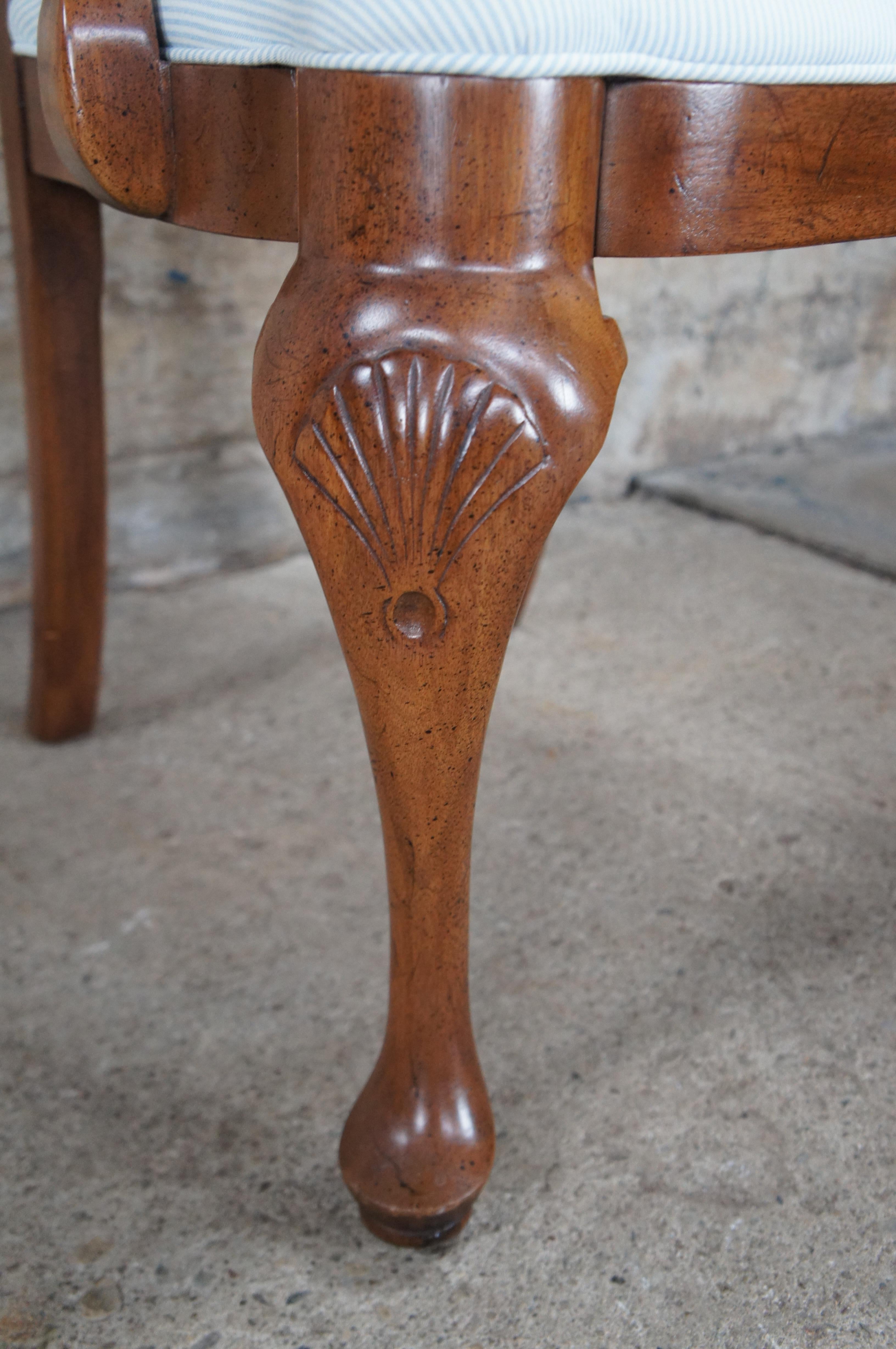 6 Davis Cabinet Cumberland Valley Nogal Queen Anne Sillas de comedor de estilo georgiano en Bueno estado para la venta en Dayton, OH