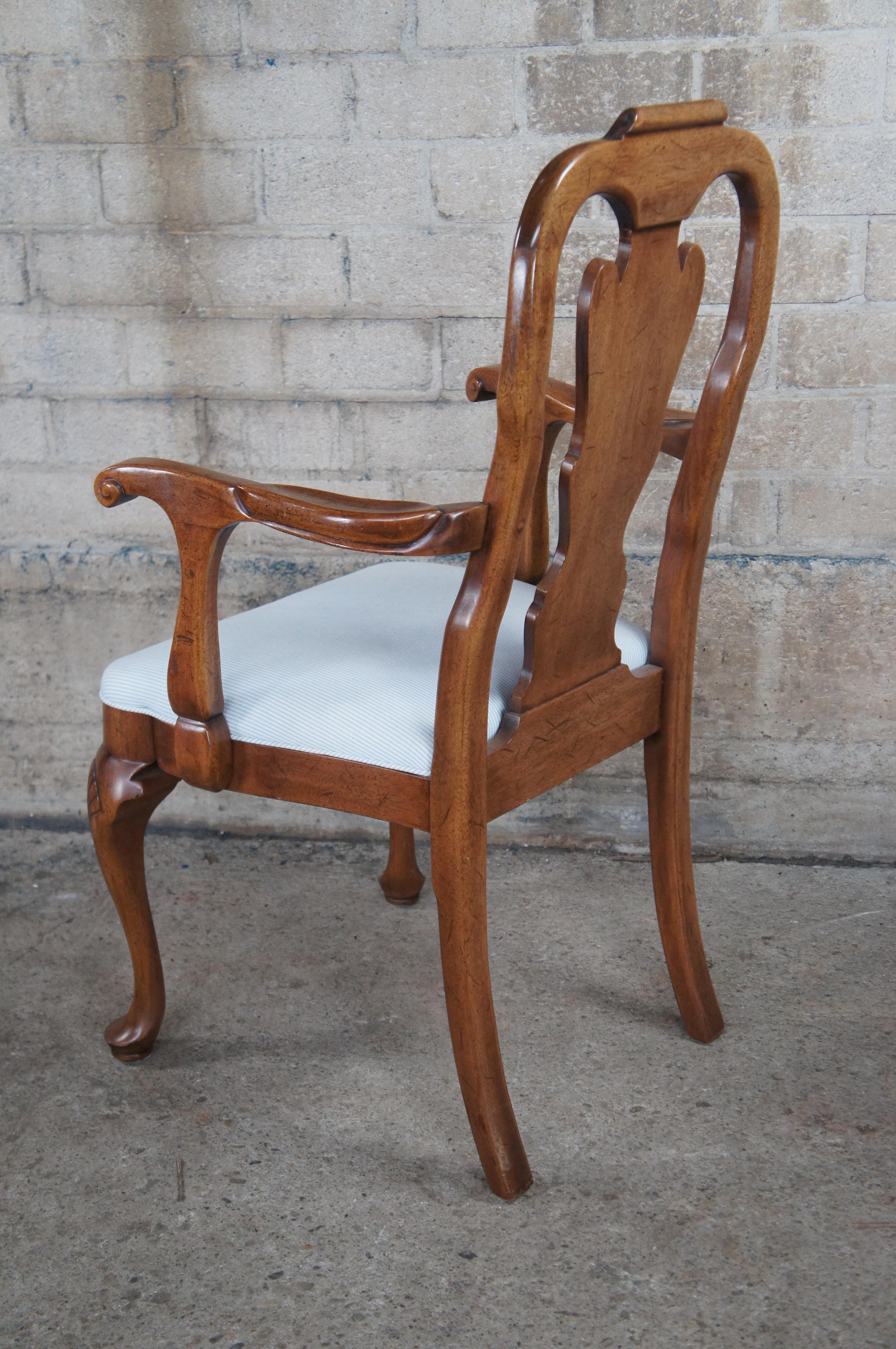 6 Davis Cabinet Cumberland Valley Nogal Queen Anne Sillas de comedor de estilo georgiano en venta 1