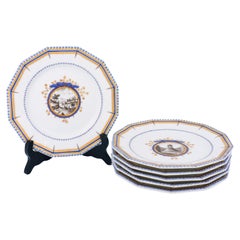 Antique 6 Dessert Plates - Nymphenburg - Perlservice - Bayerisches Königsservice