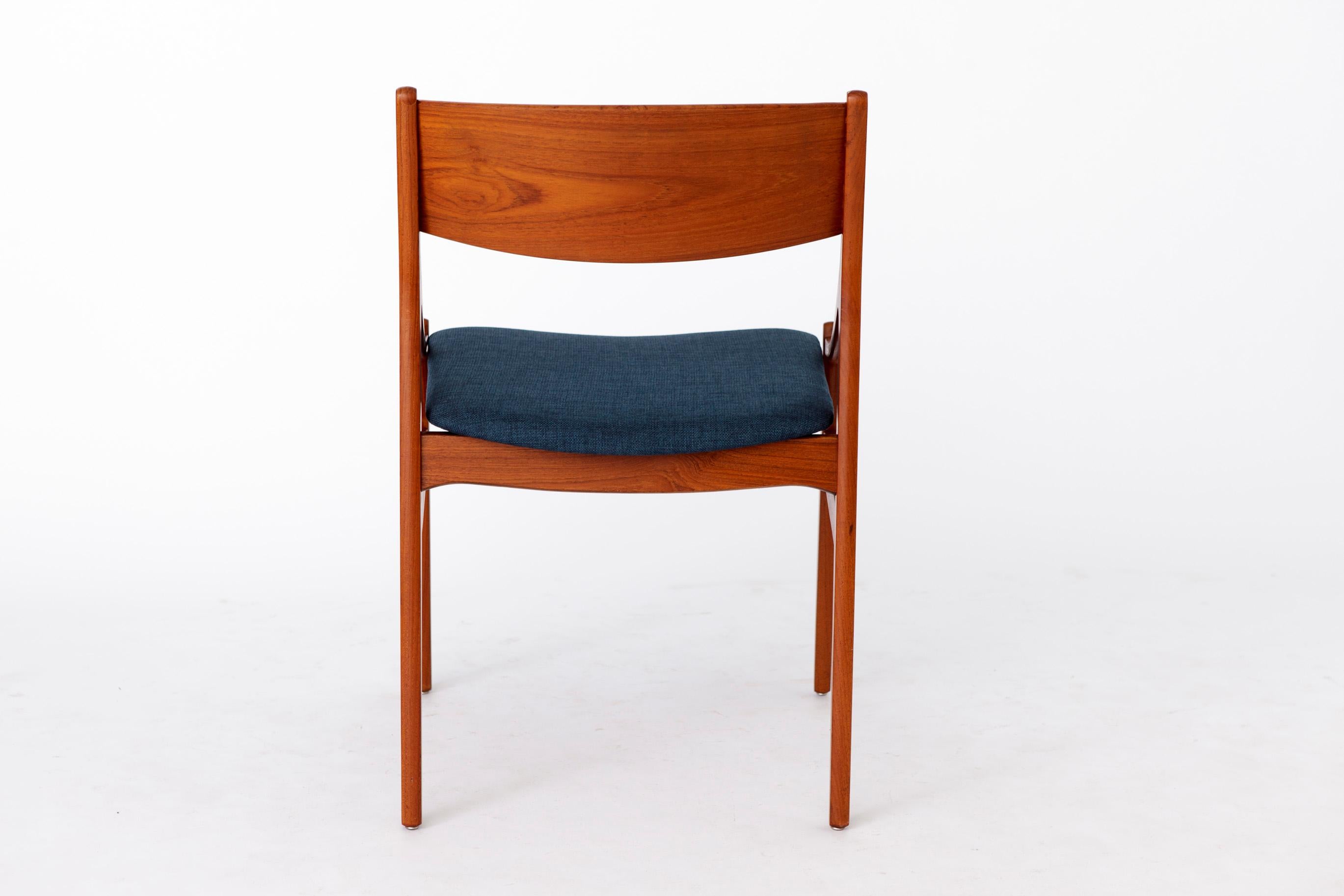 6 Dining Chairs 1960s, by Vestervig Eriksen, Danish, Teak, Vintage 4