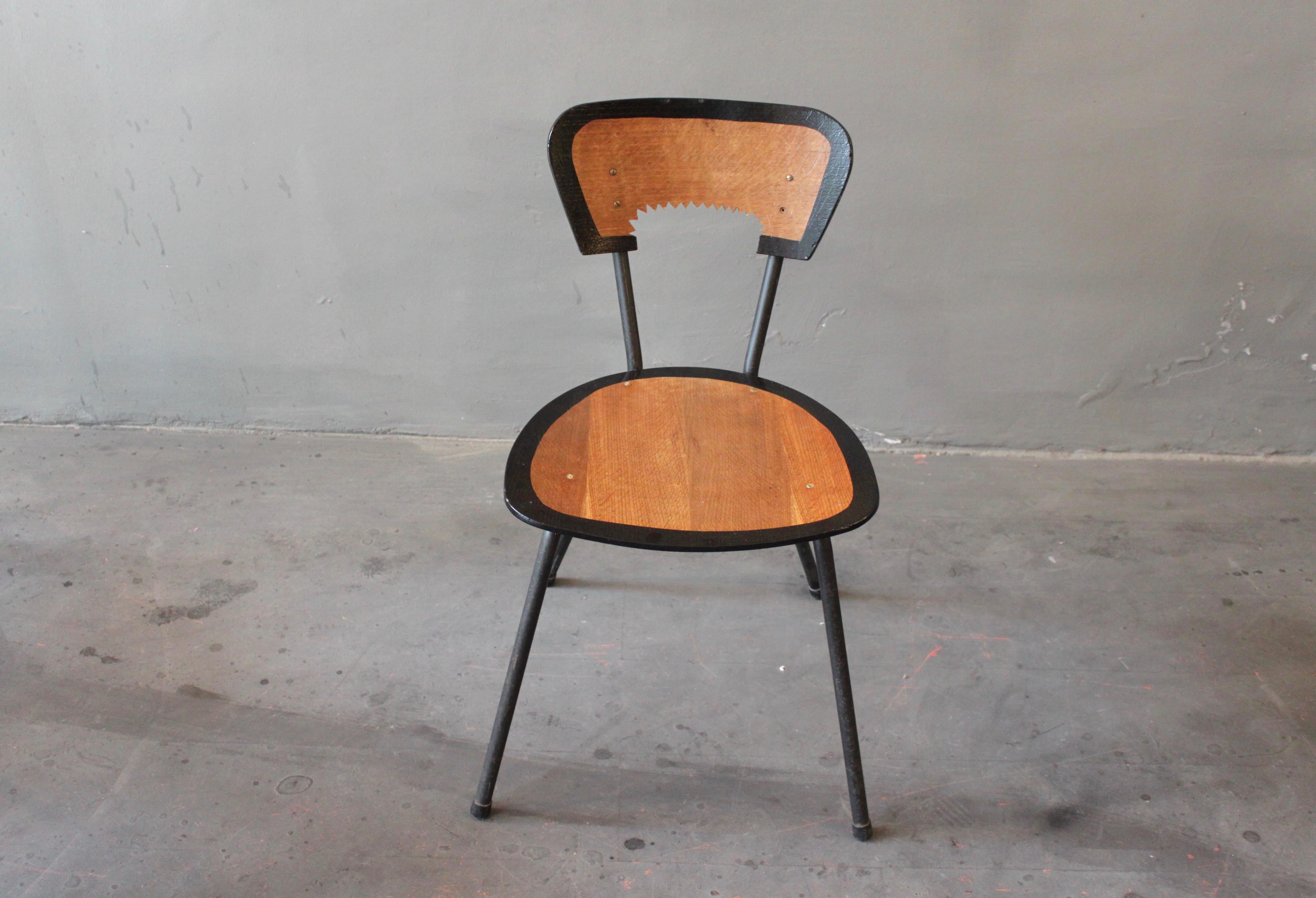 20th Century 6 Dining Chairs by Jaques Hitier, contemporized by Atelier Staab