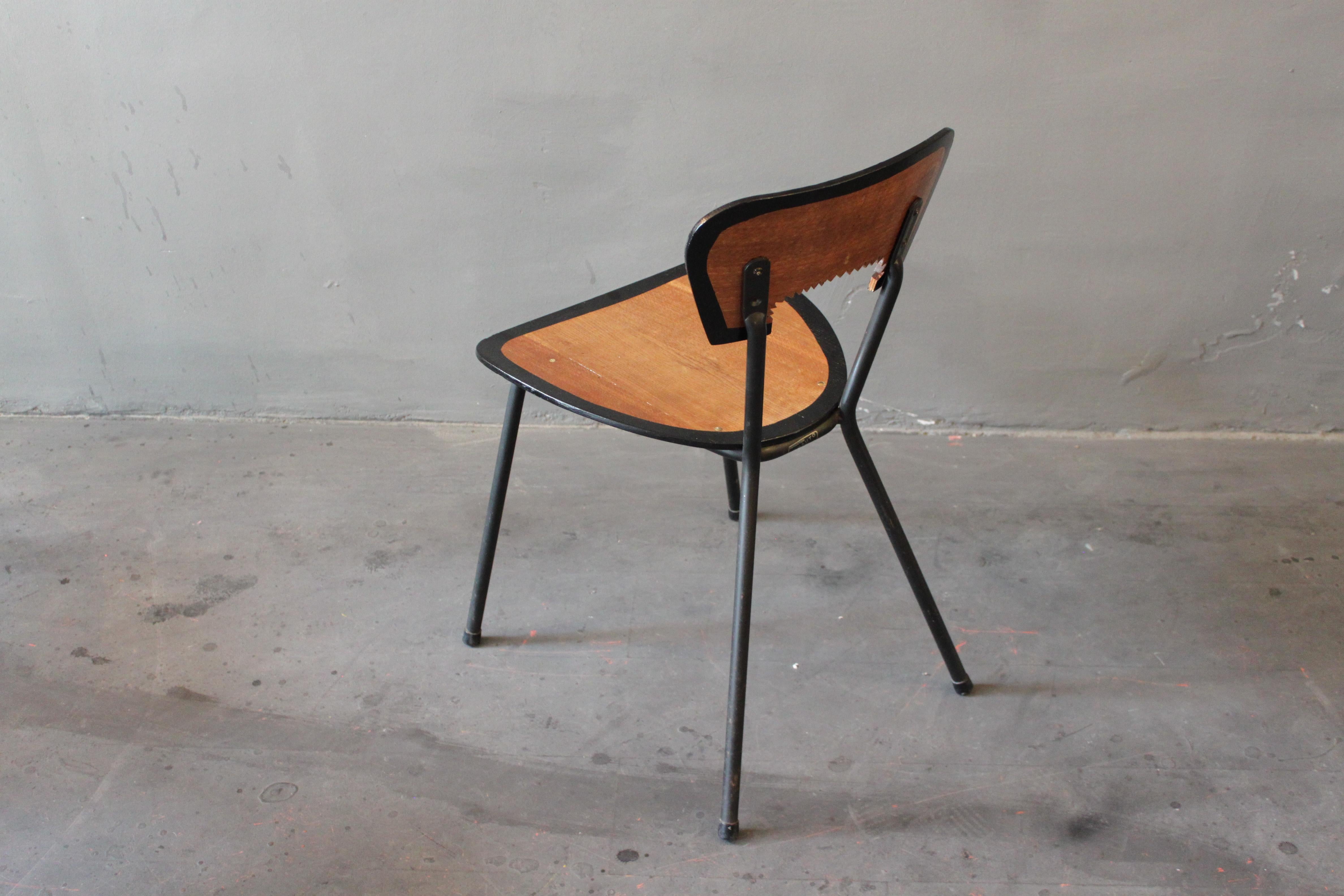 Steel 6 Dining Chairs by Jaques Hitier, contemporized by Atelier Staab