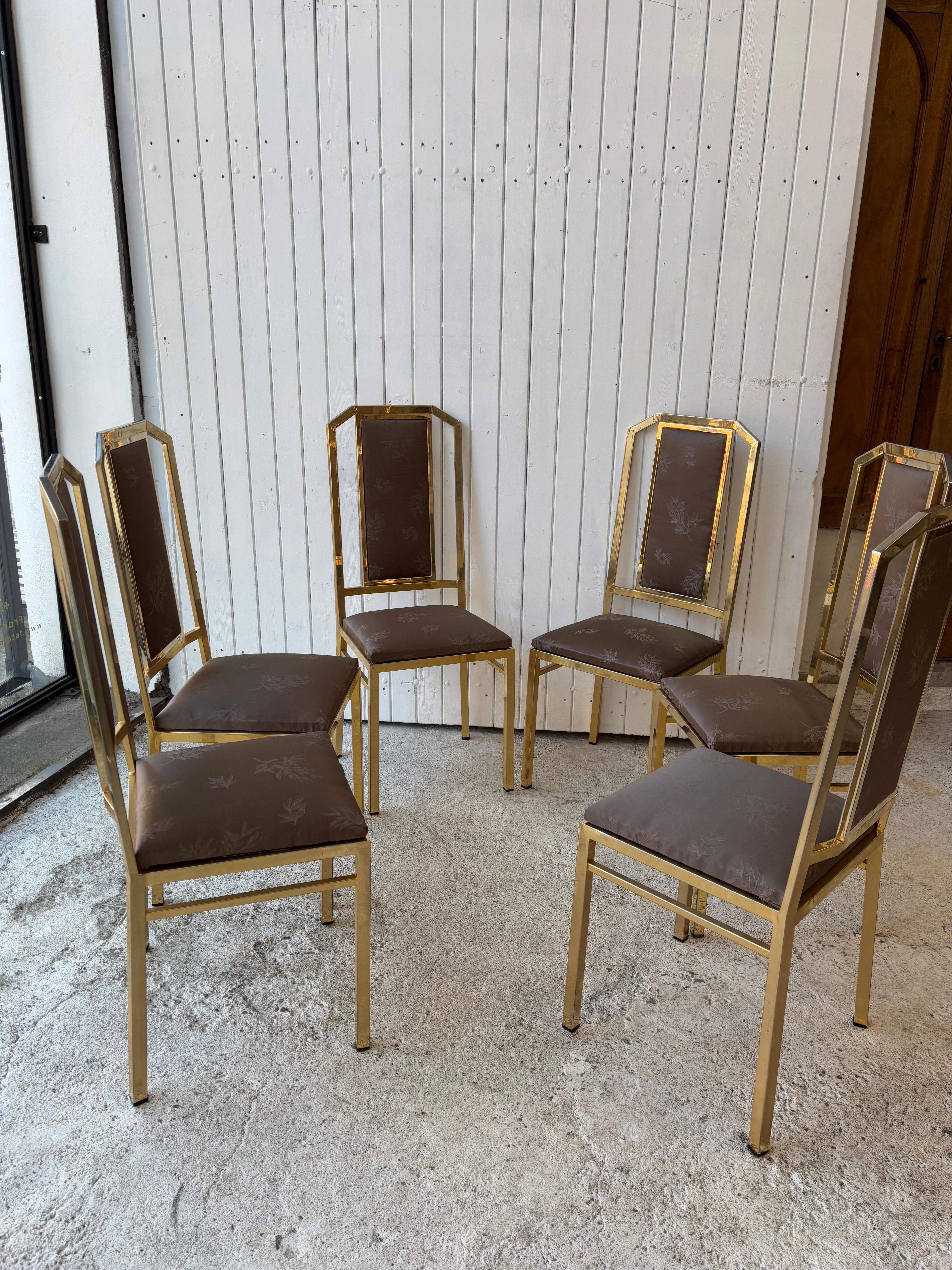 6 Dining Chairs by JC Mahey, Midcentury 1970’s For Sale 3