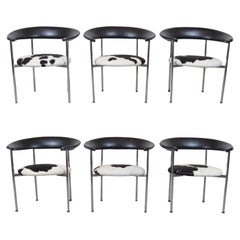6 chaises de John Yellen pour IV Chair Corp d'après William Katavolos