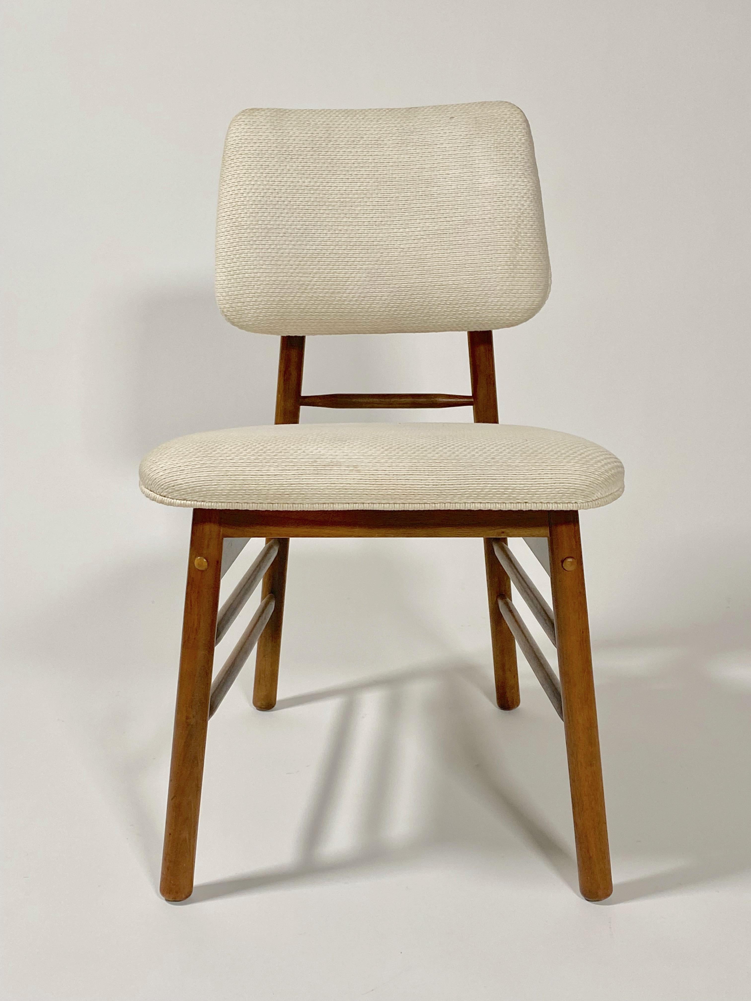 Fabric 6 Dining Chairs for Glenn of California by California Architect Greta Grossman