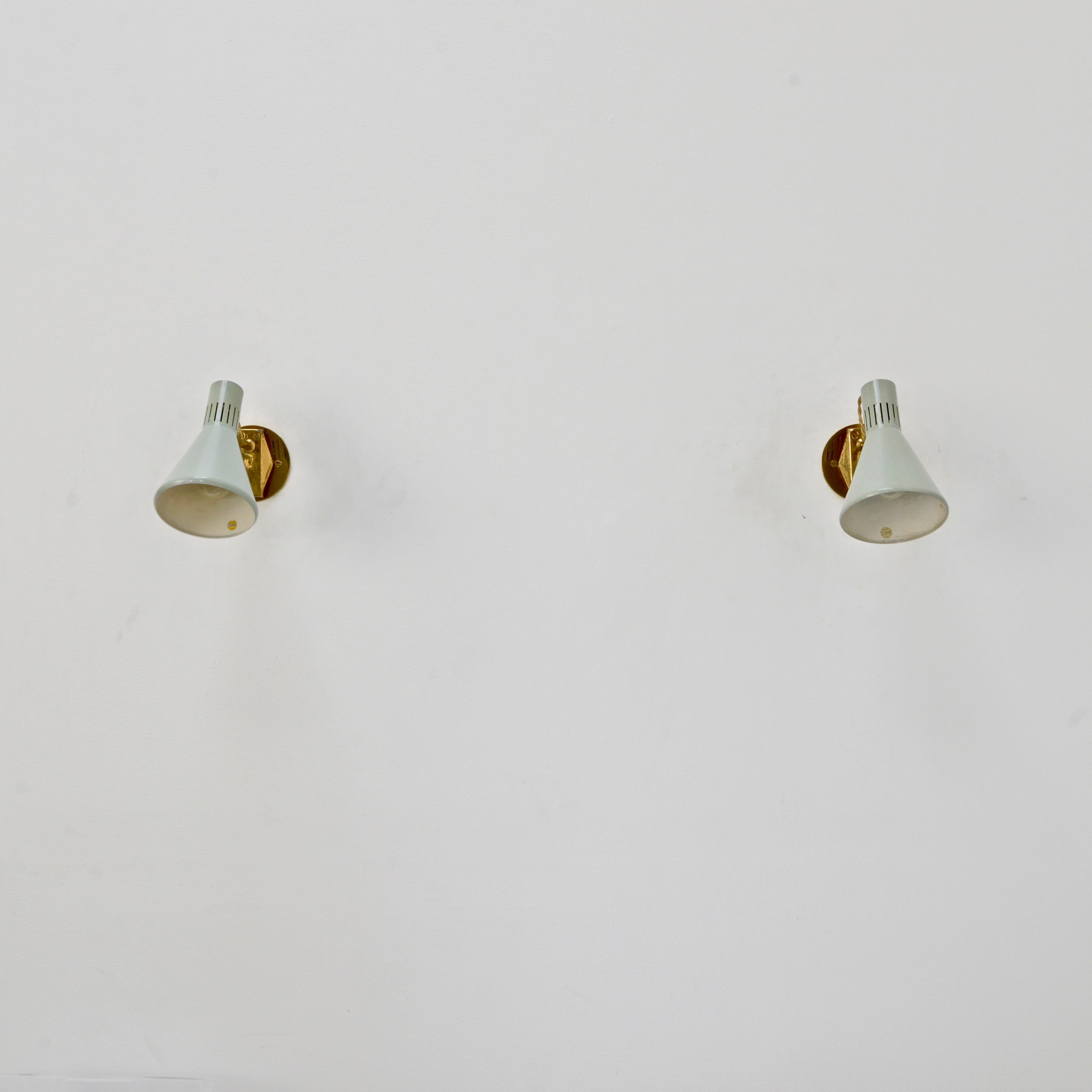 Mid-20th Century (5) Directional Stilnovo Sconces