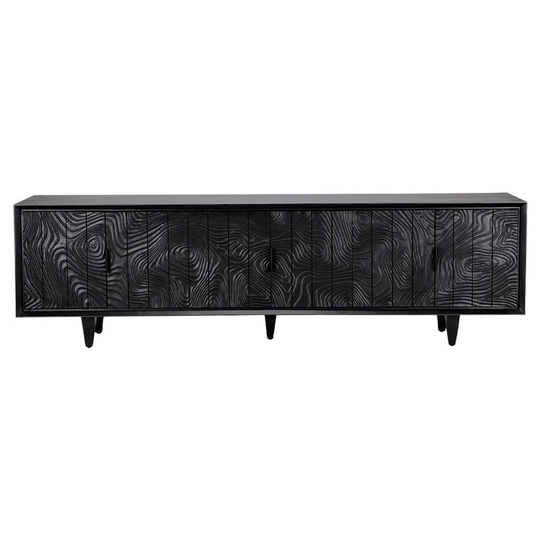 6-Door Black Sideboard For Sale at 1stDibs