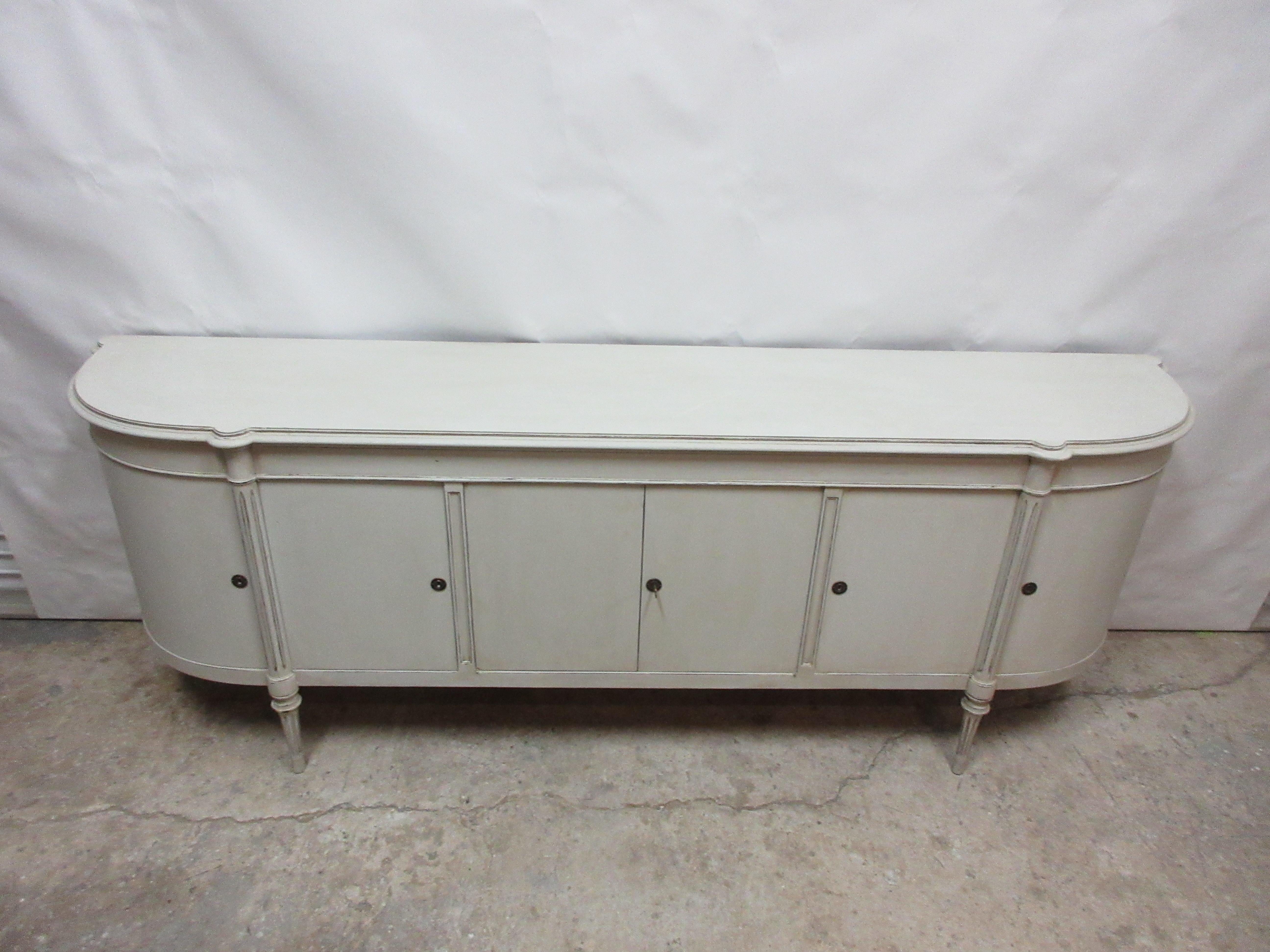 Swedish 6 Door Gustavian Sideboard