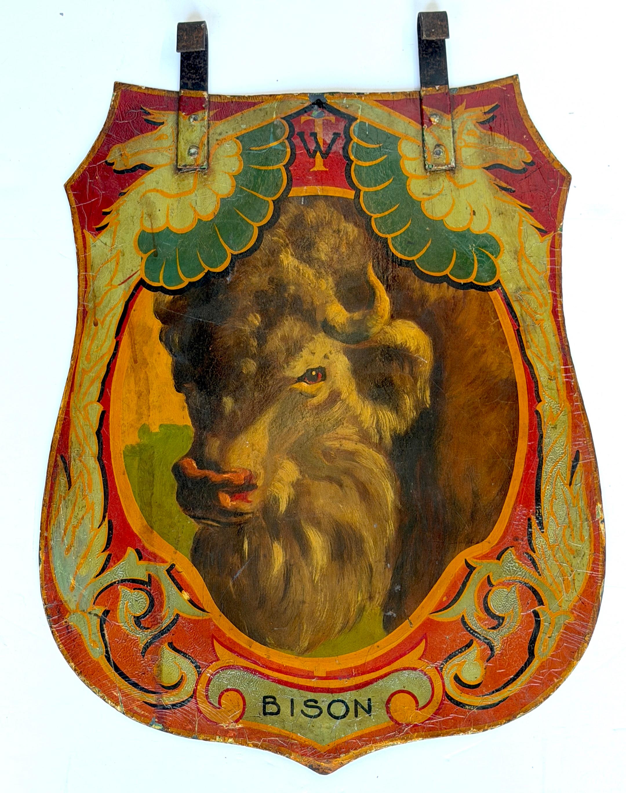 6 Double-Sided Wombwell & Whitelegg Victorian Exotic Animalier Tole Panels, 1891 en venta 3