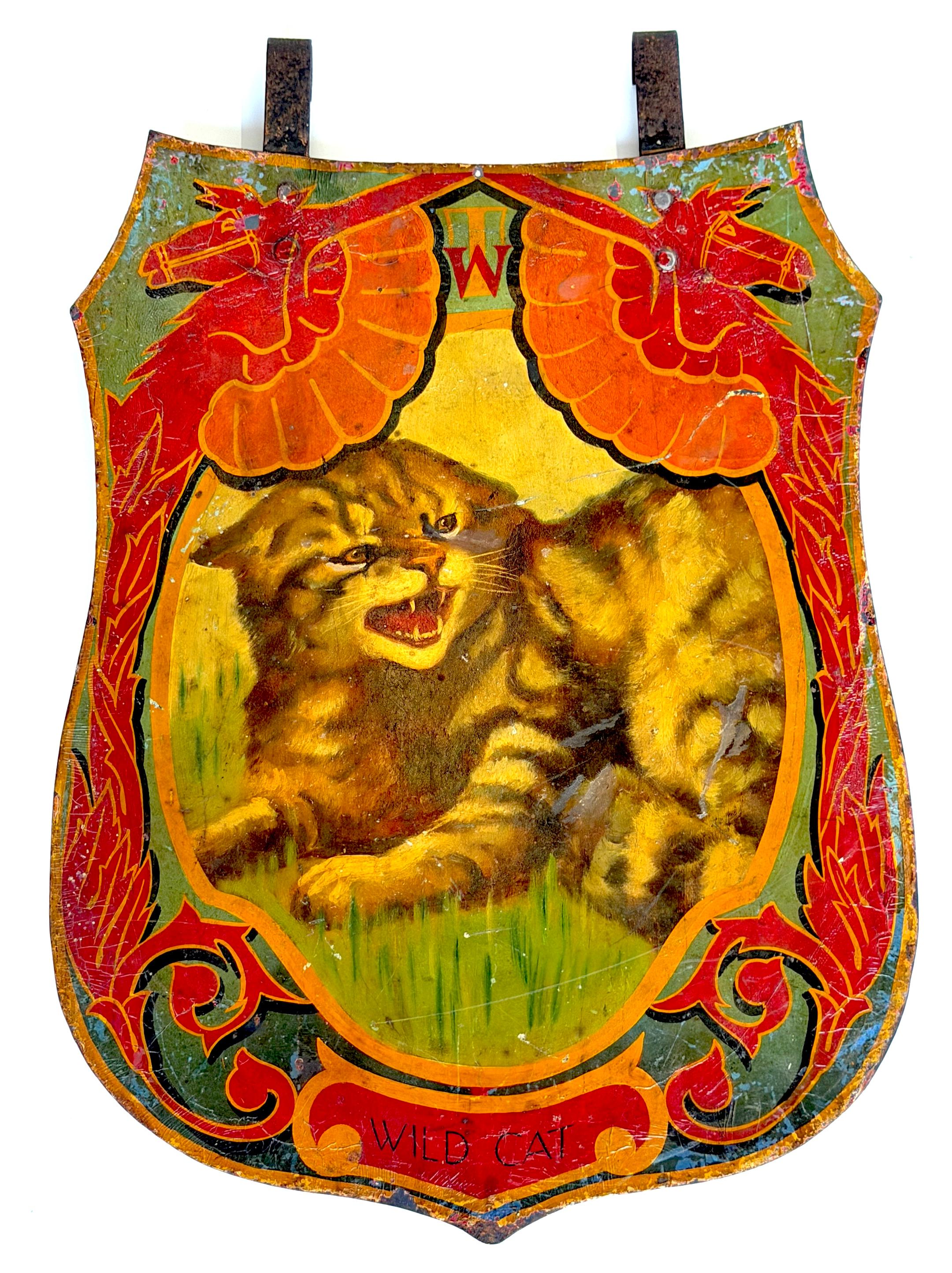 6 Double-Sided Wombwell & Whitelegg Victorian Exotic Animalier Tole Panels, 1891 en Bueno estado para la venta en West Palm Beach, FL