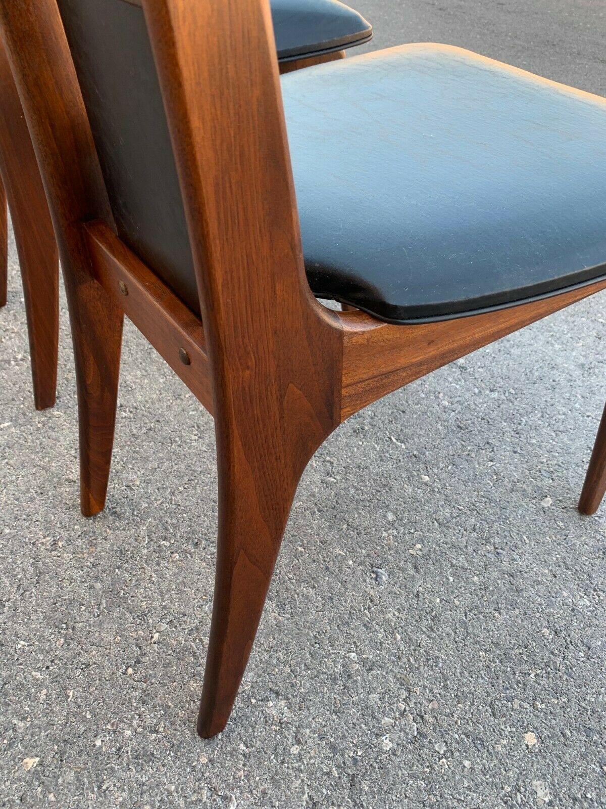 6 Dramatic Mid Century High Back Dining Chairs Attributed to Adrian Pearsall 2