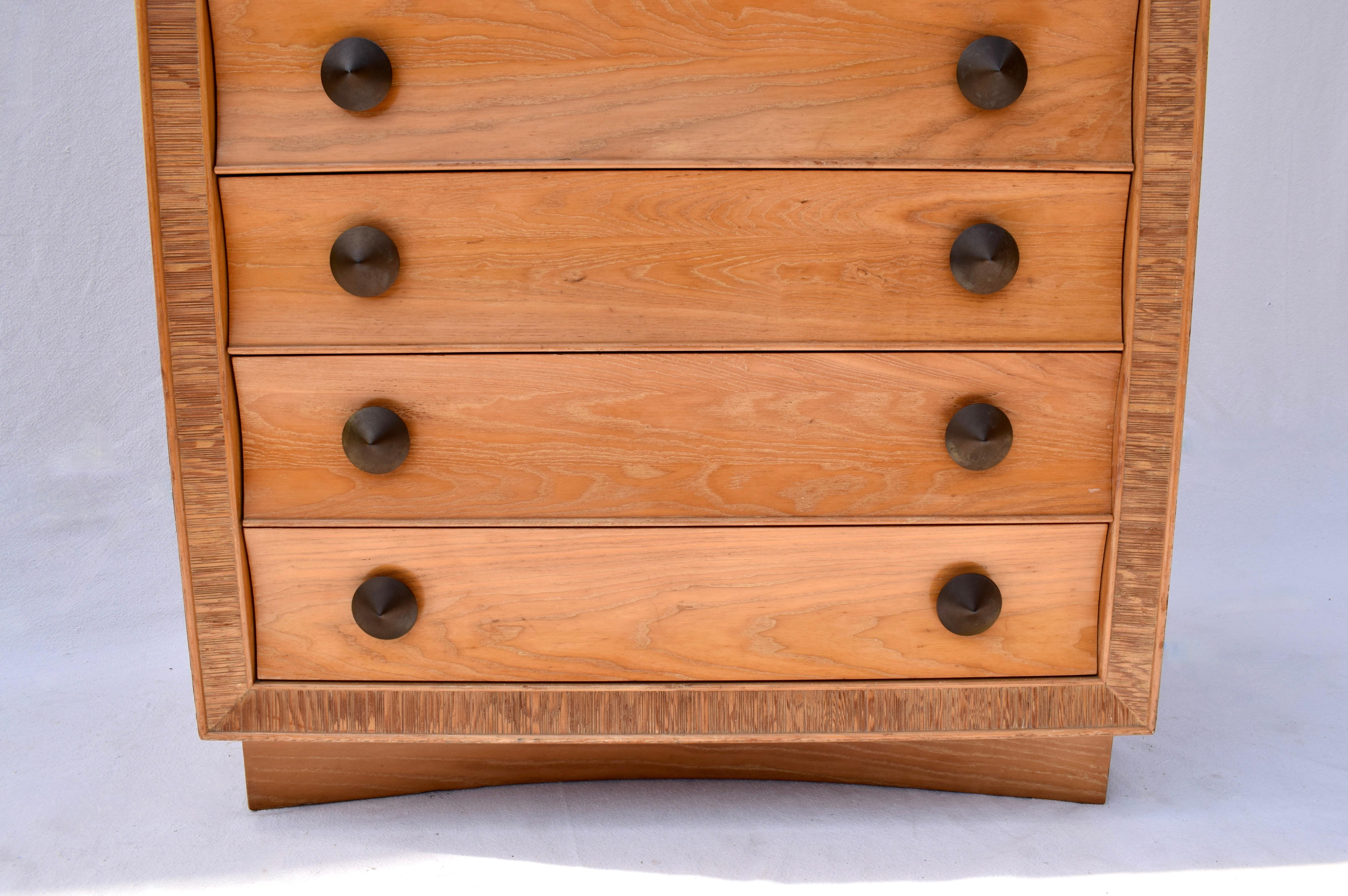 Brass 6-Drawer Chest by Paul Frankl for Brown-Saltman