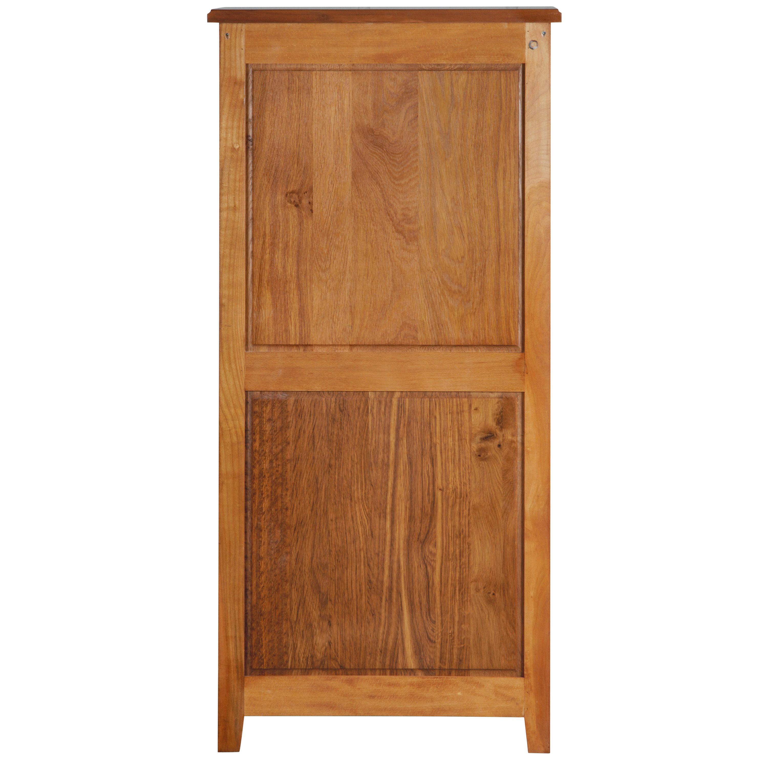 Wood 6-Drawer Chest Chiffonnier in solid blond cherry wood, Louis XVI style  For Sale
