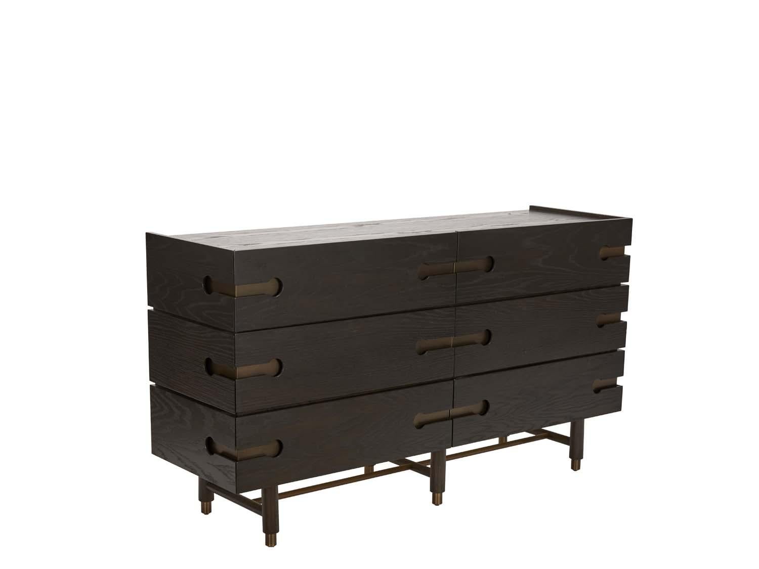 Mid-Century Modern 6-Drawer Niguel Dresser 60