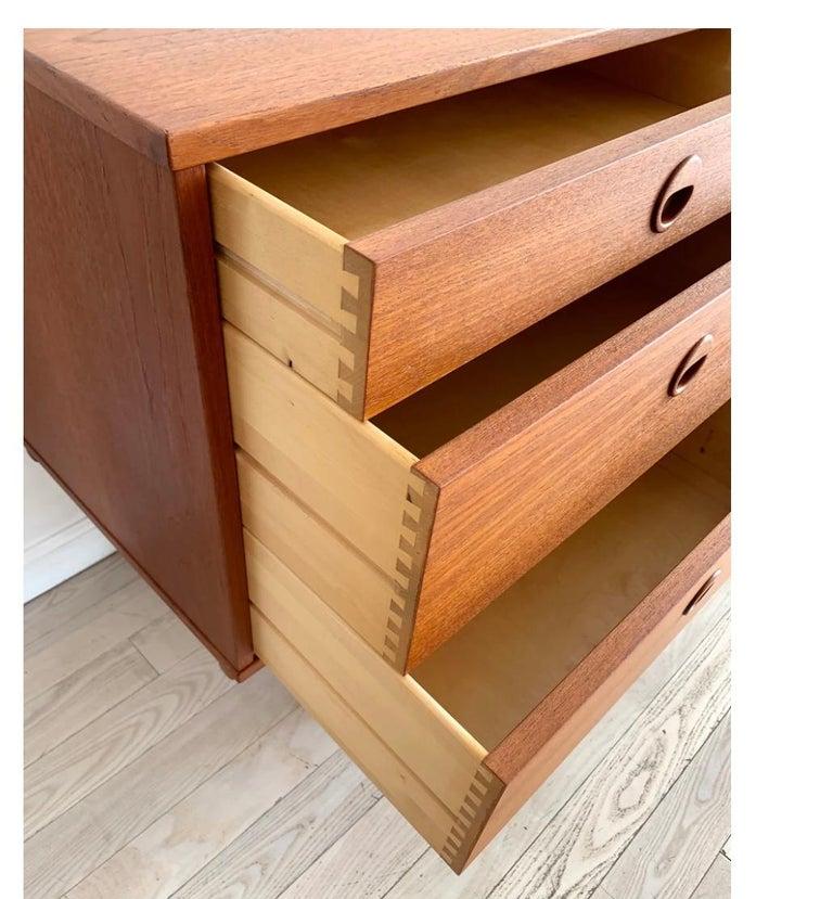 Svedese Comò a 6 cassetti in teak di Folke Ohlsson per Dux in vendita