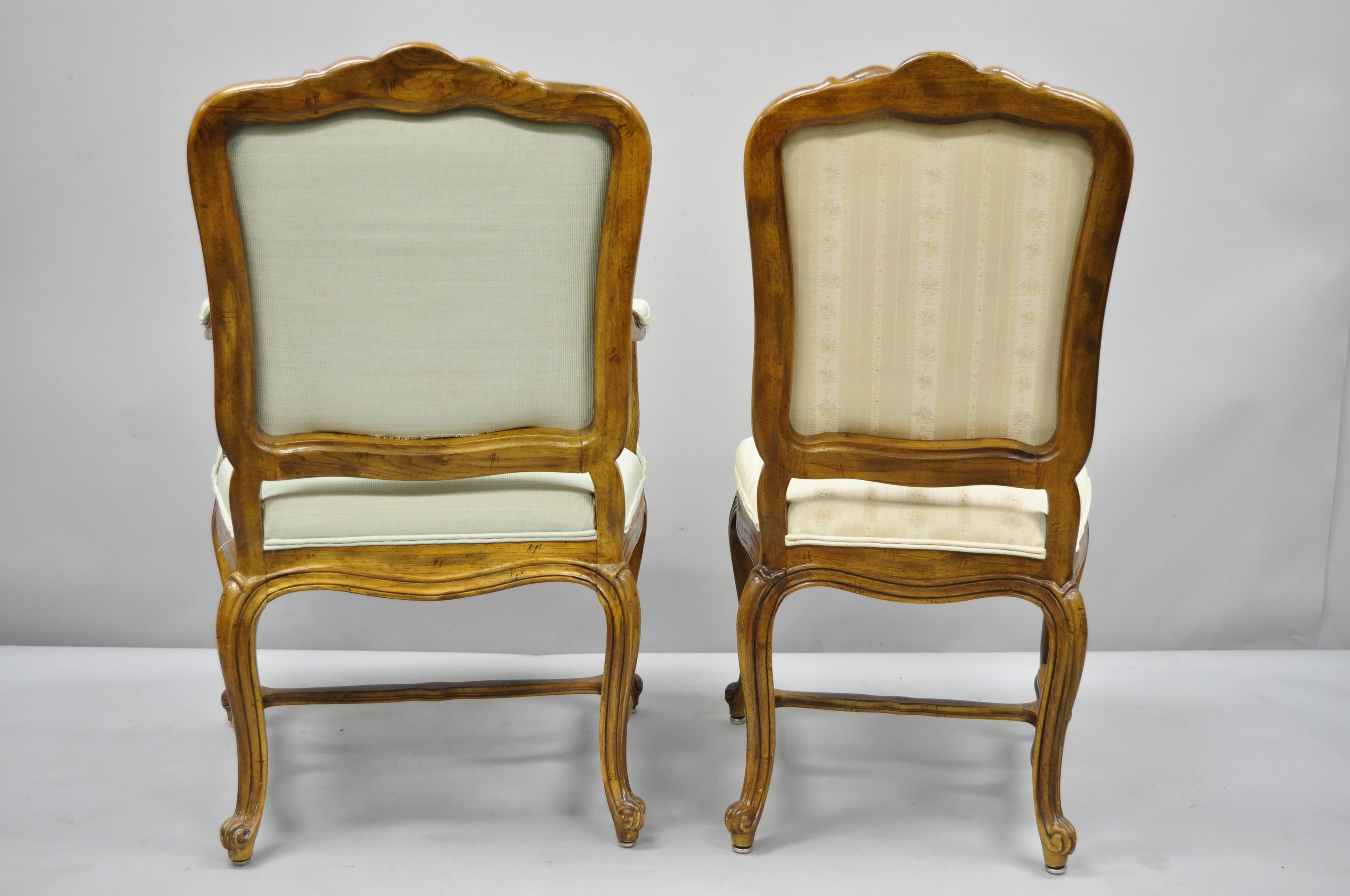 6 Drexel Heritage Old Continent French Provincial Louis XV Style Dining Chairs 2