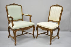 6 Drexel Heritage Old Continent French Provincial Louis XV Style Dining Chairs