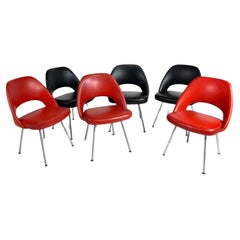 6 EARLY ORIGINAL EERO SAARINEN for KNOLL Executive Side Chairs Priced per chair