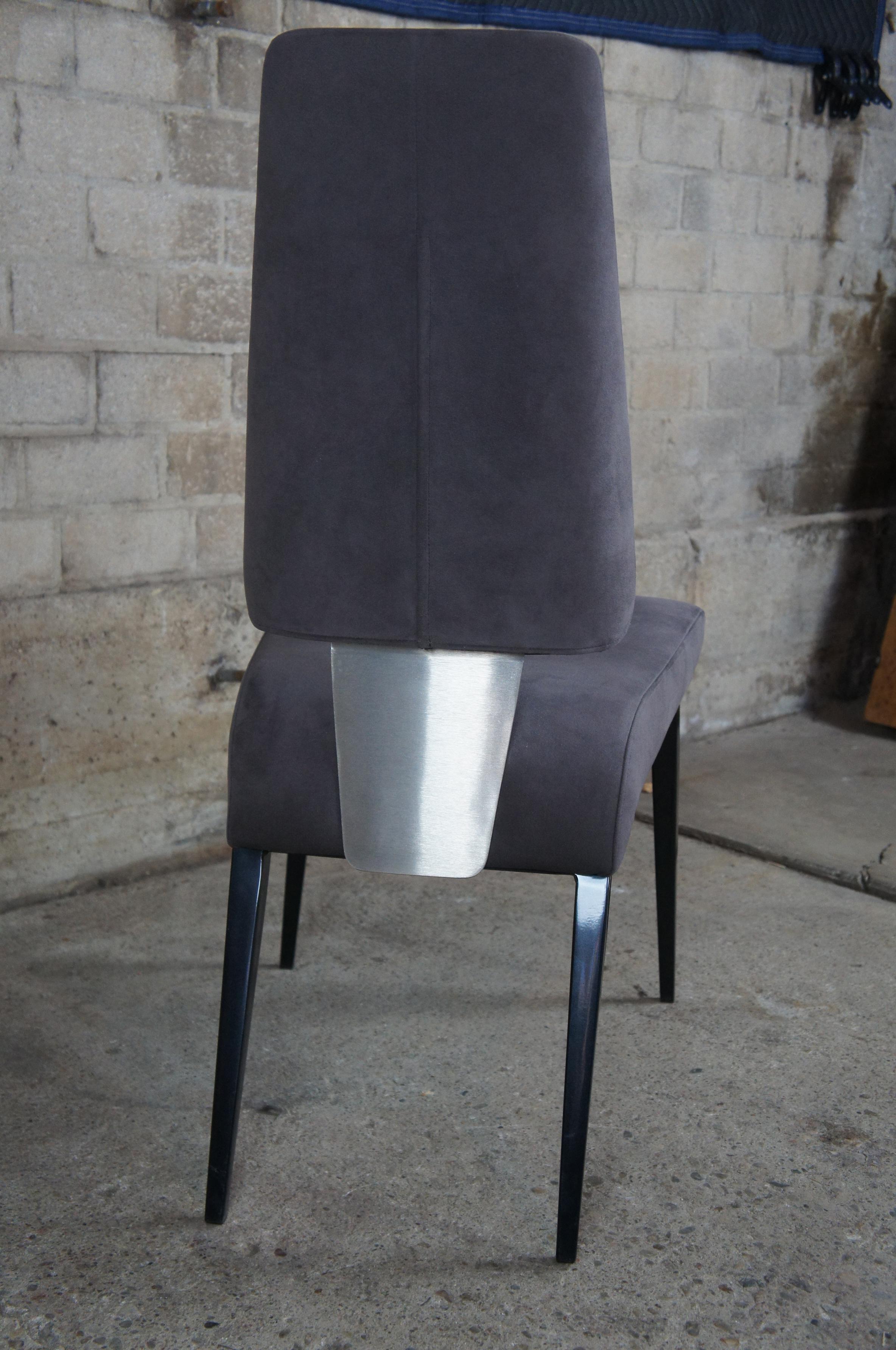 6 Elite Modern Magnum Dining Chairs Minimalist Contemporary Postmodern 4021FS In Good Condition In Dayton, OH