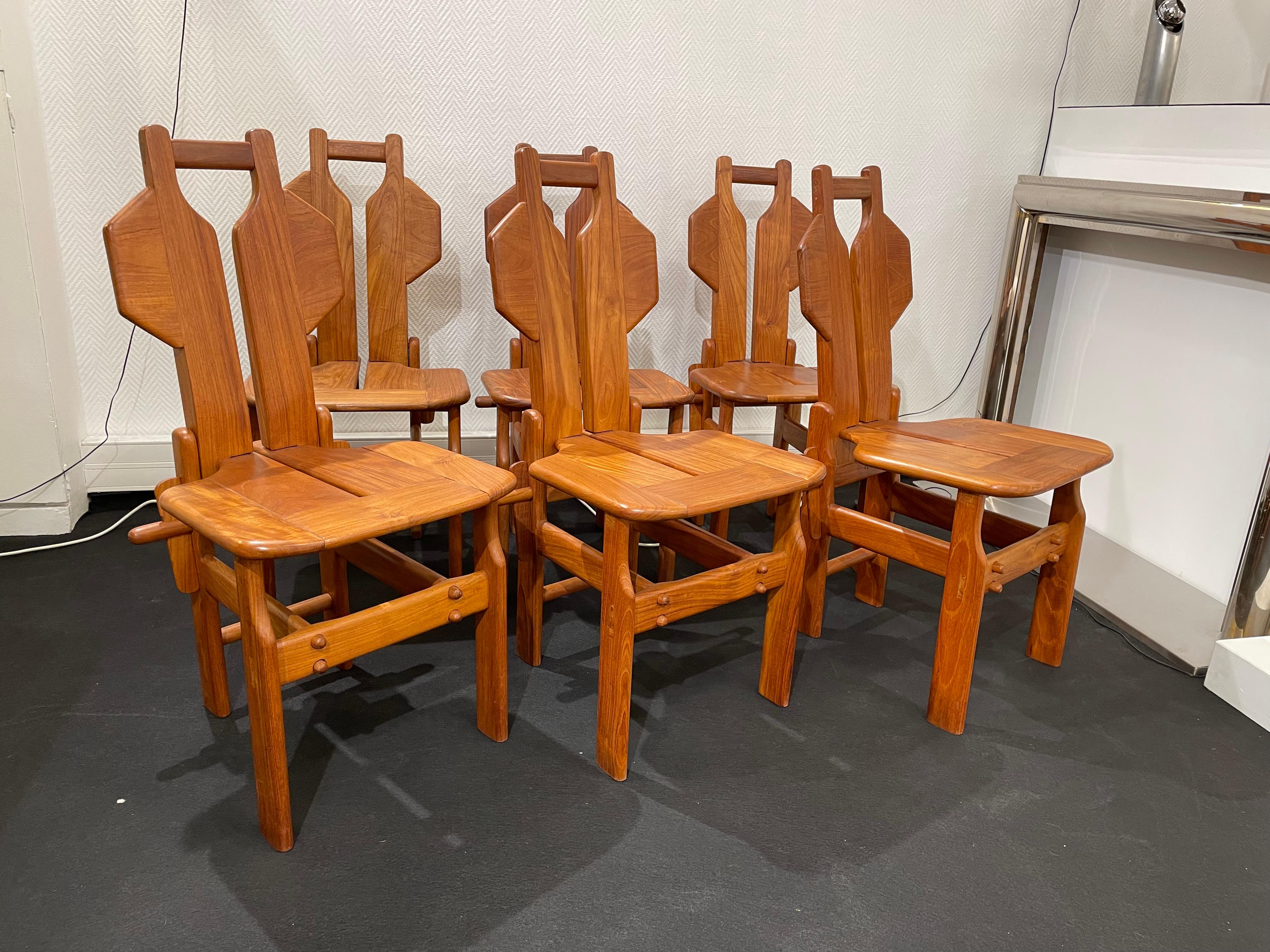 6 Elm Sculpture Chairs 4