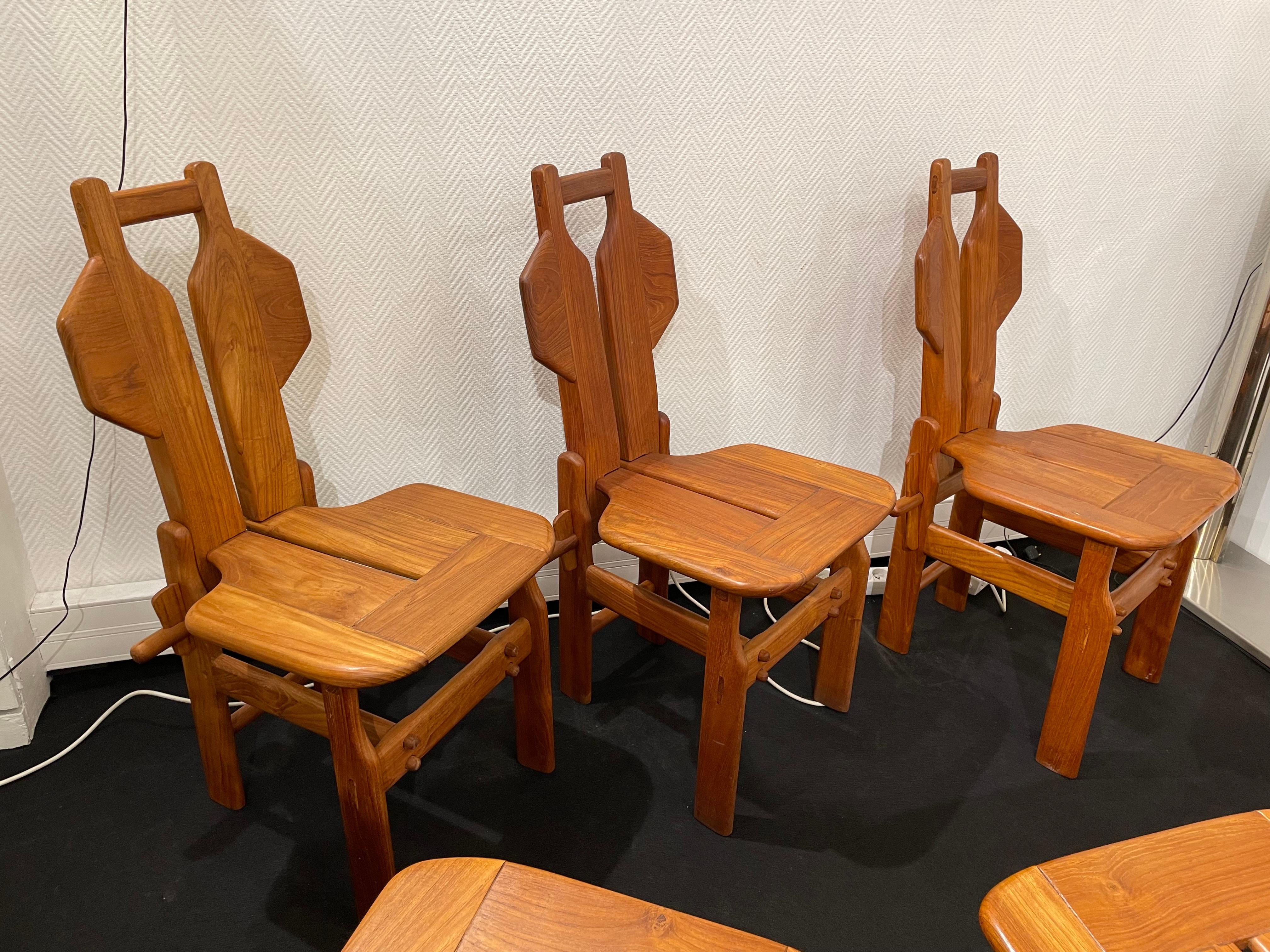 6 Elm Sculpture Chairs 7