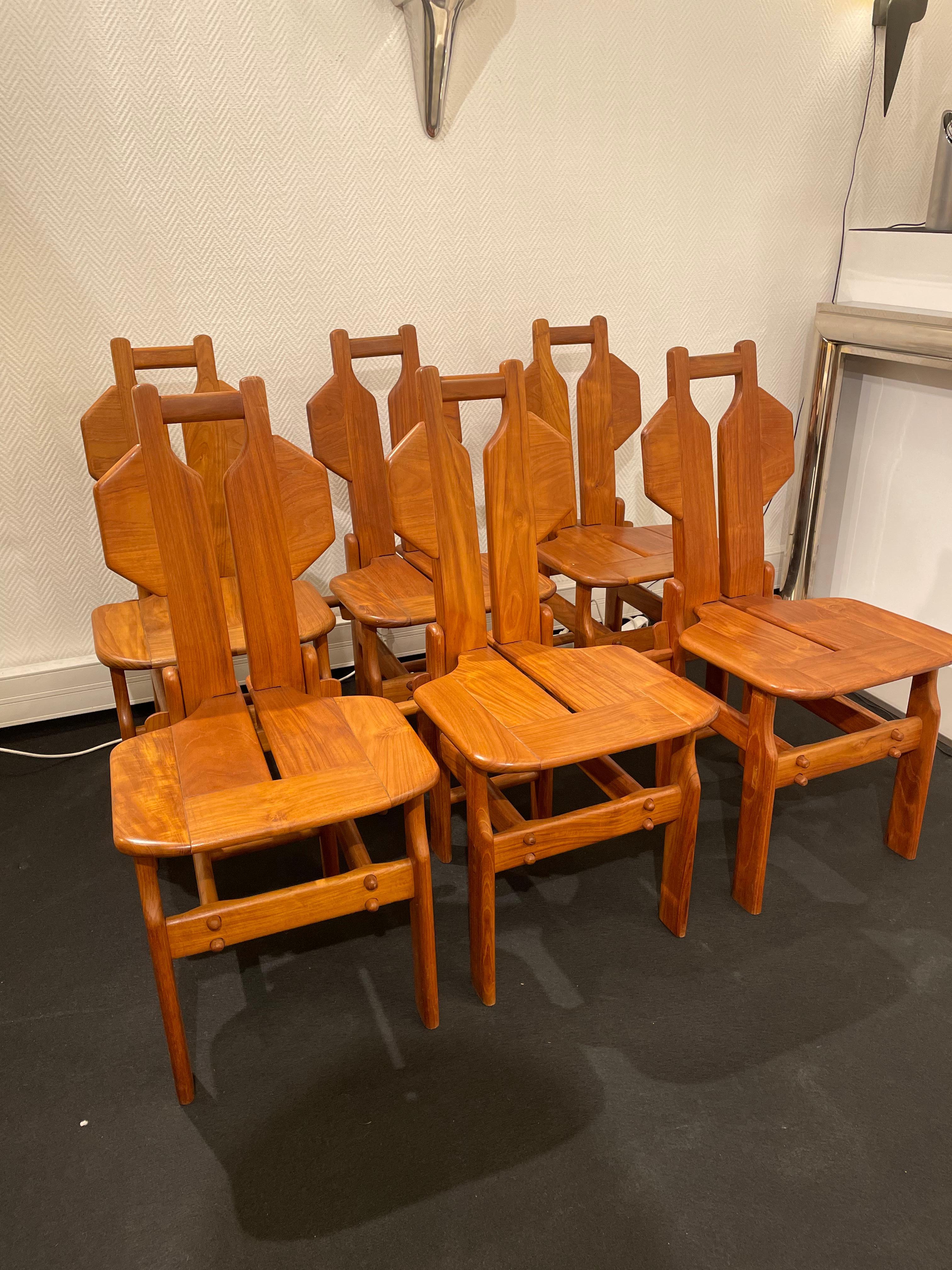 6 Elm Sculpture Chairs 8