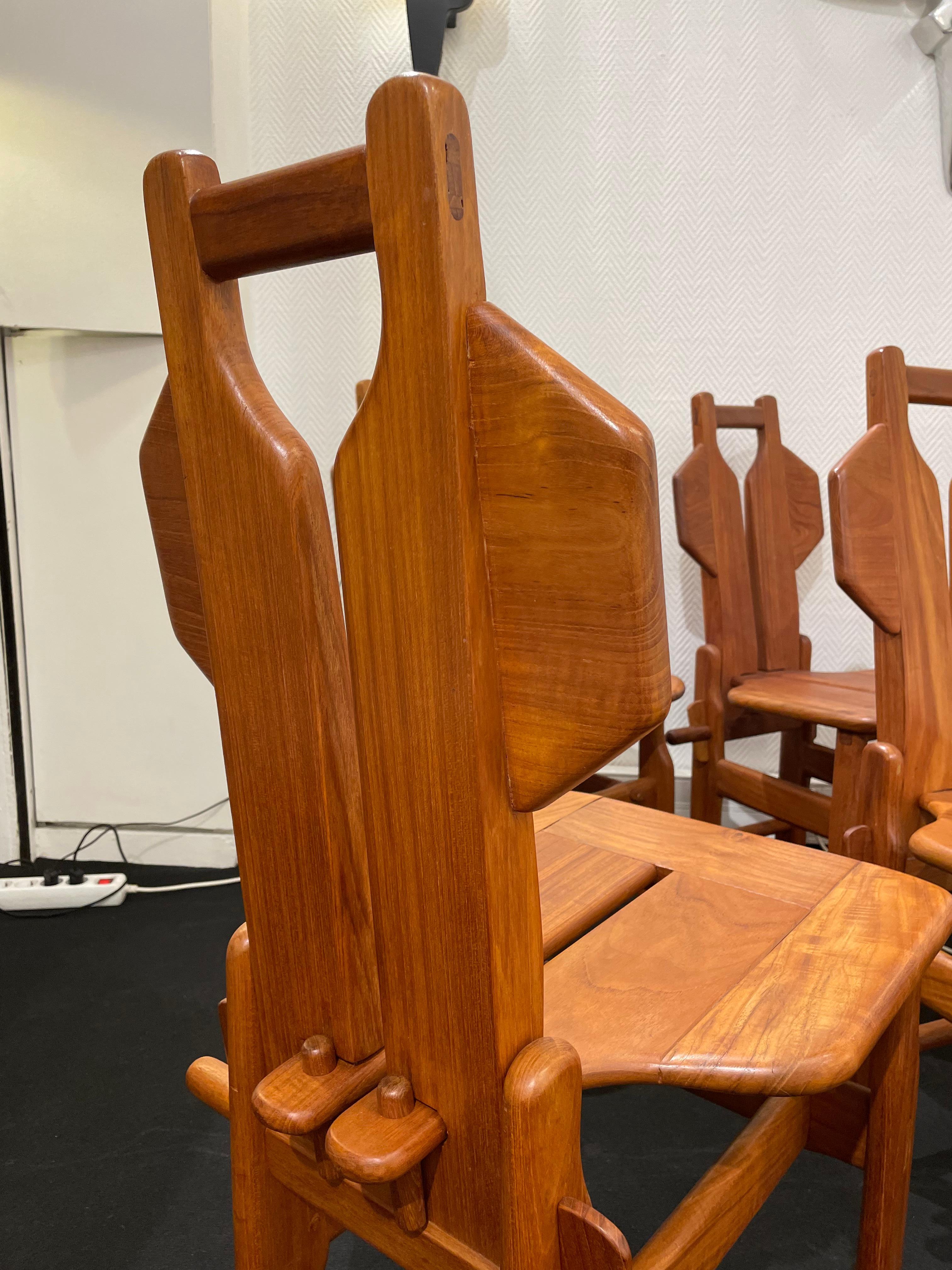 6 Elm Sculpture Chairs 2