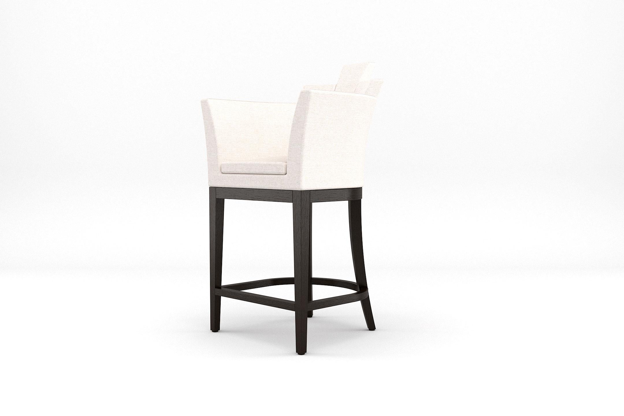 Art déco 6 tabourets de bar Empire - Tabouret moderne fabriqué à la main avec pieds teintés en vente
