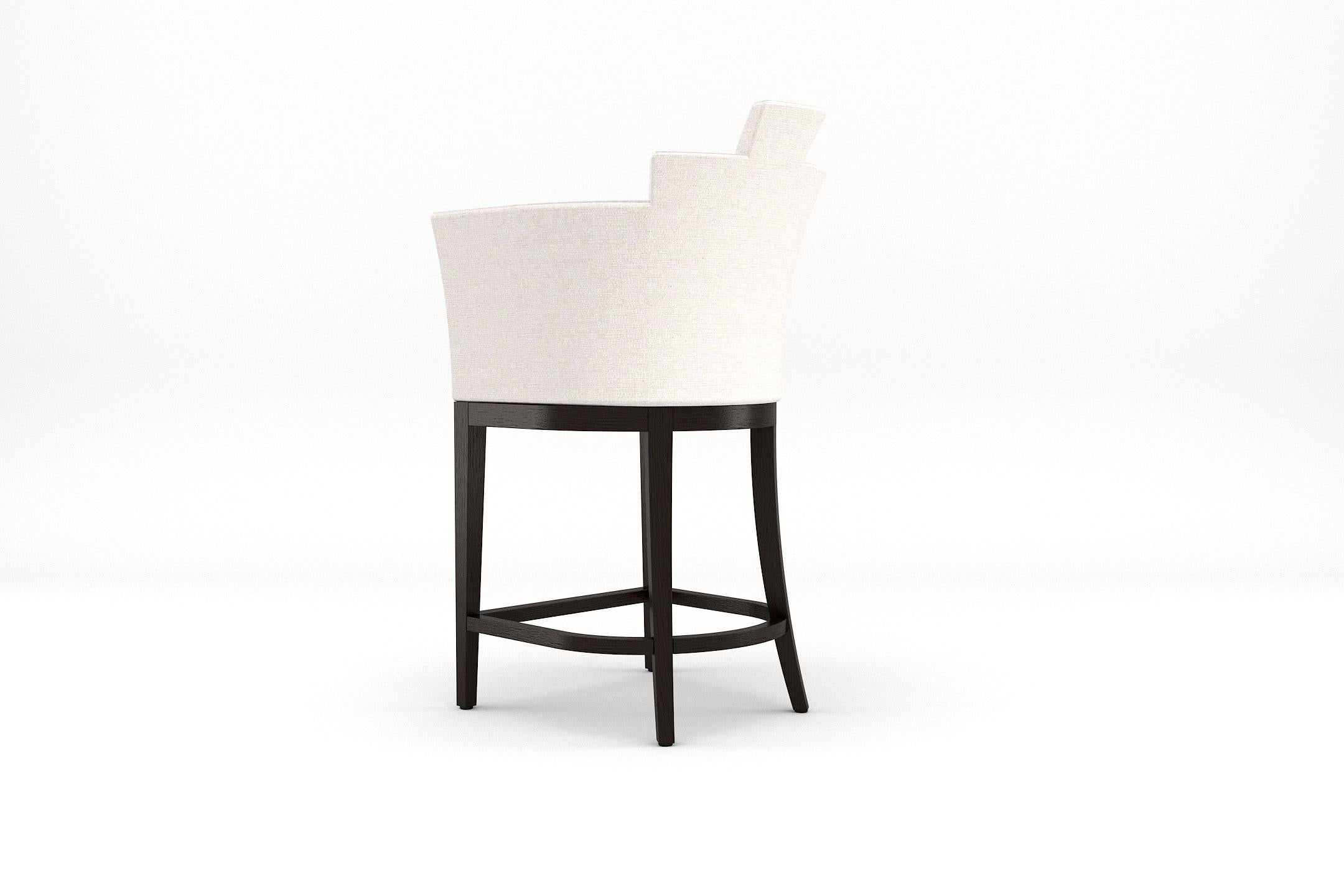 Européen 6 tabourets de bar Empire - Tabouret moderne fabriqué à la main avec pieds teintés en vente