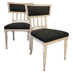Antique 6 equal chairs, early 19th Century, Late Gustavian, made by Ephraim Sthal