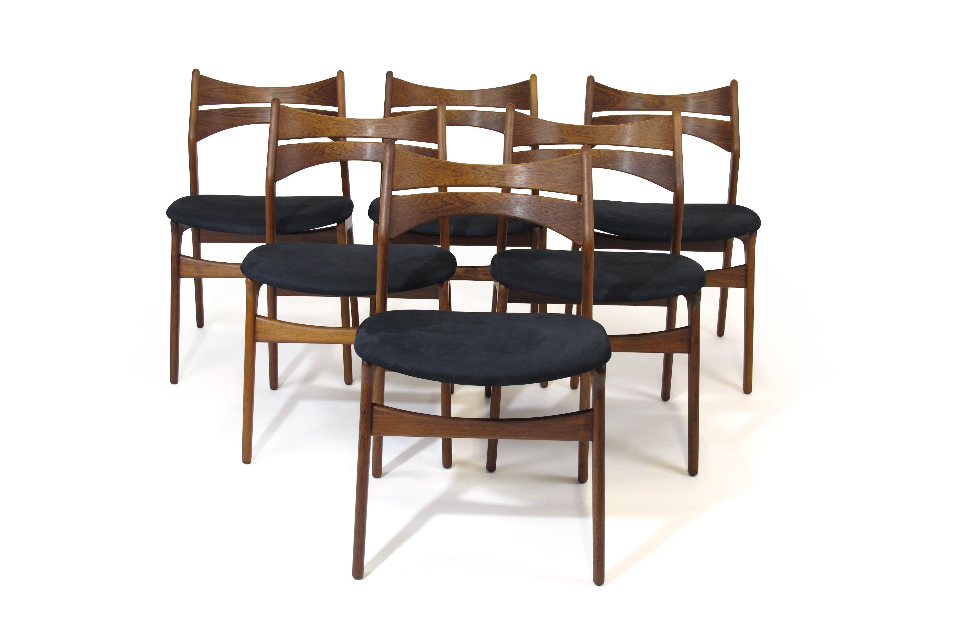 Erik Buch Rosewood Dining Chairs, Set of 6 2