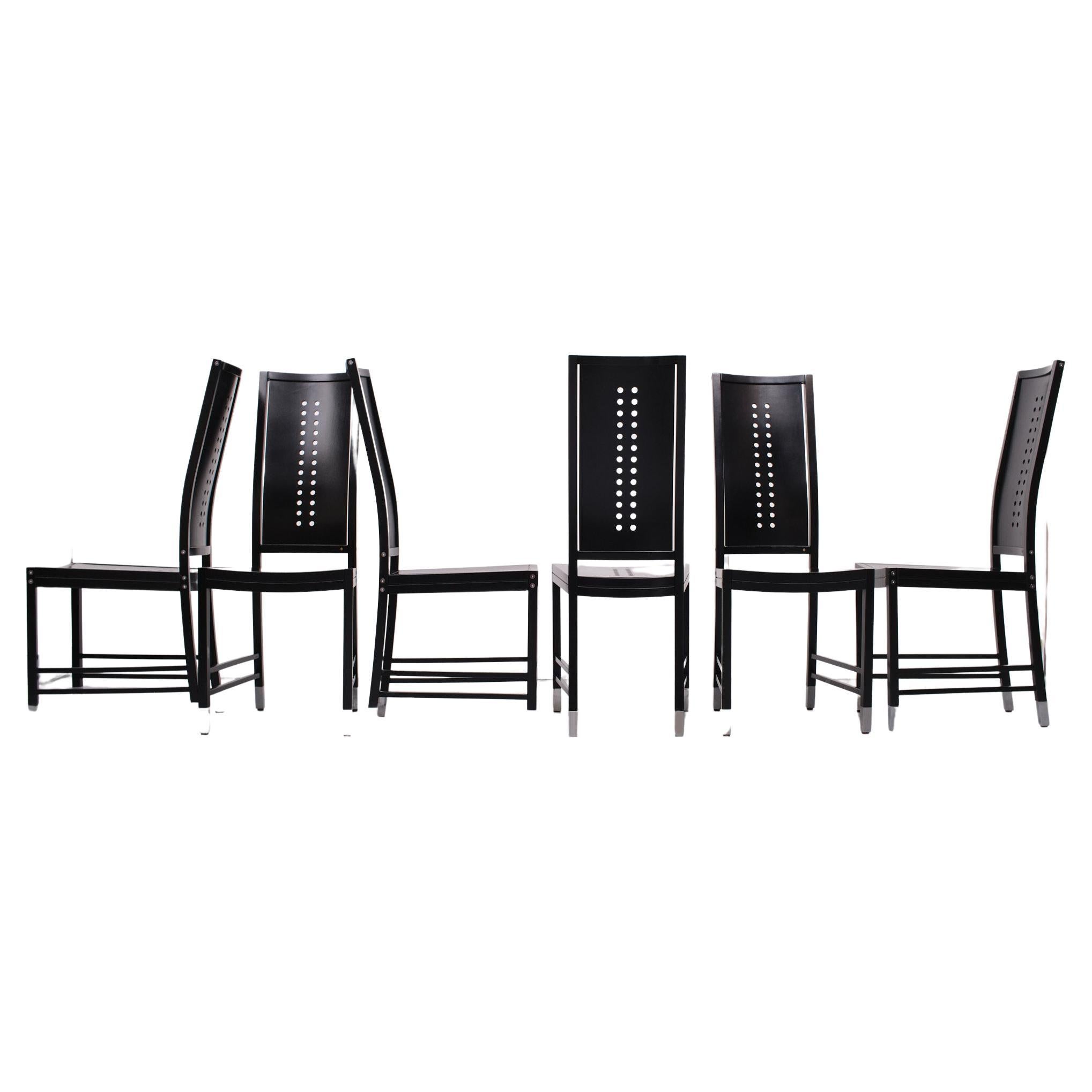 6-Ernst W. Beranek Dining Chairs by Thonet, 1980s