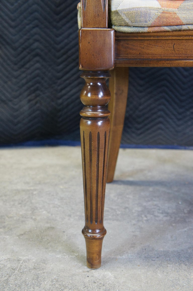 6 Ethan Allen Classic Manor Maple Caned Dining Chairs French Country Vtg 156012 at 1stDibs