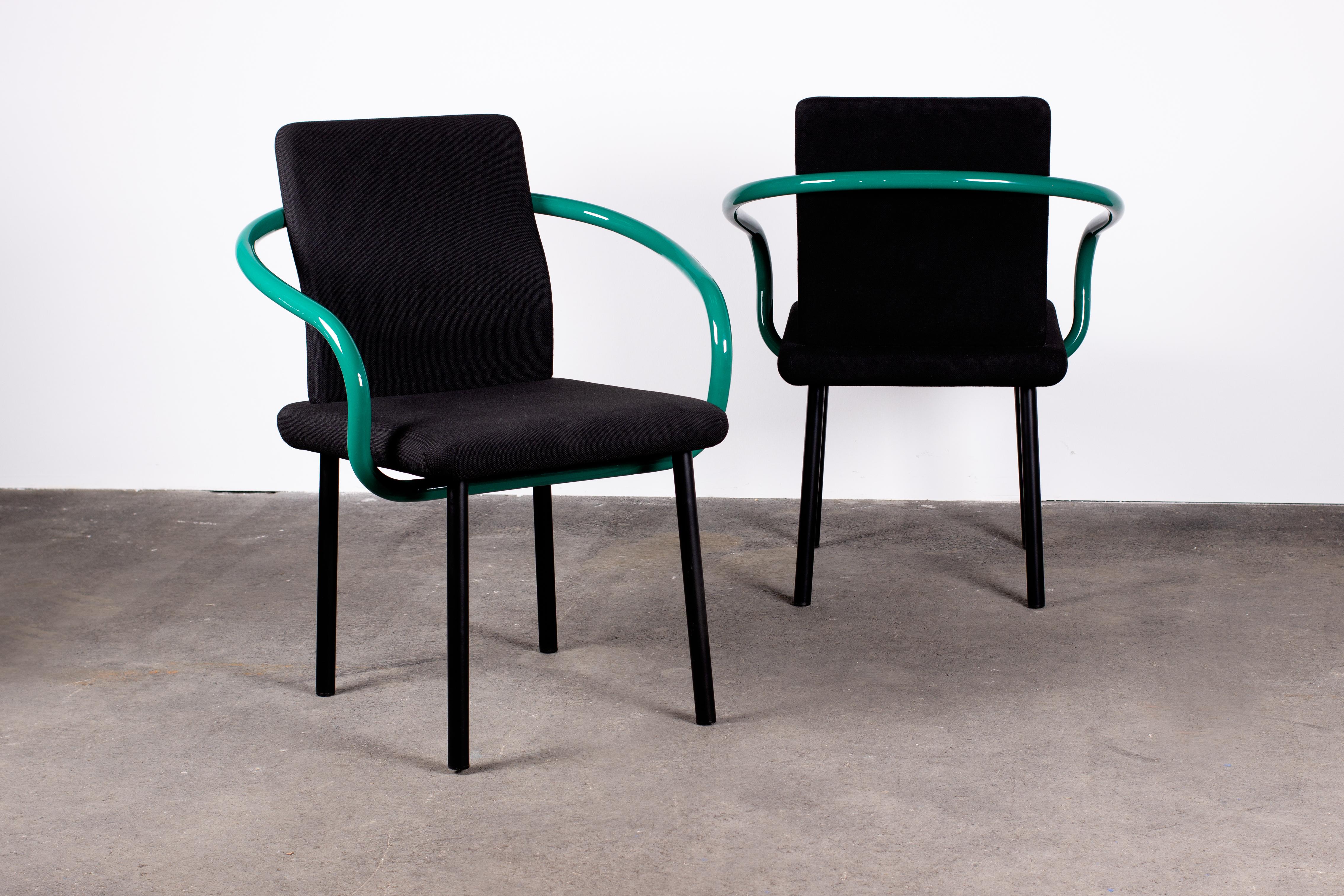 Italian 6 Ettore Sottsass Mandarin Chairs for Knoll