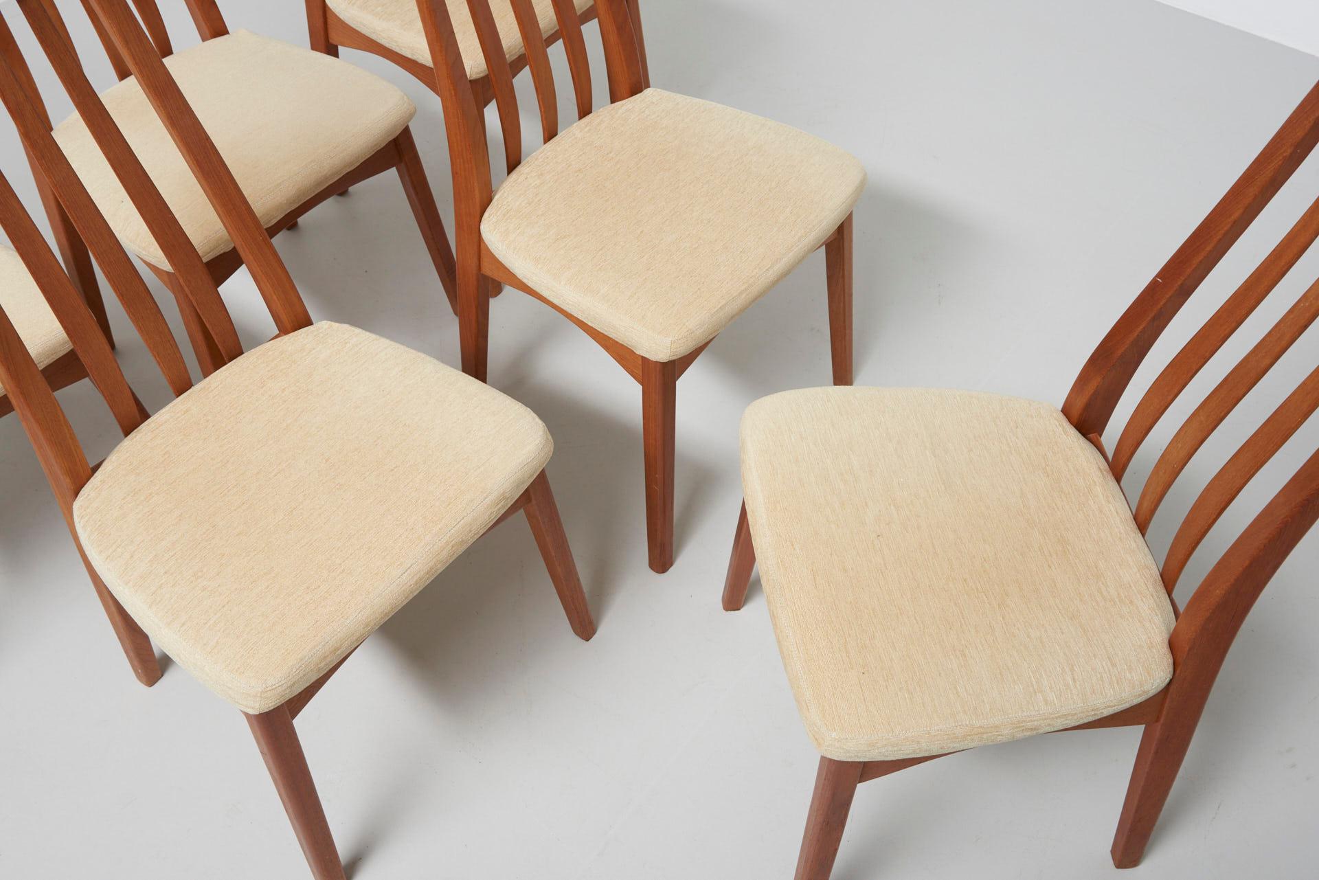 Mid-20th Century 6 Eva Chairs by Niels Koefoed, 1960s For Sale