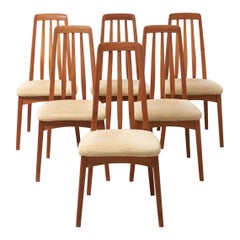 6 Eva Chairs by Niels Koefoed, 1960s