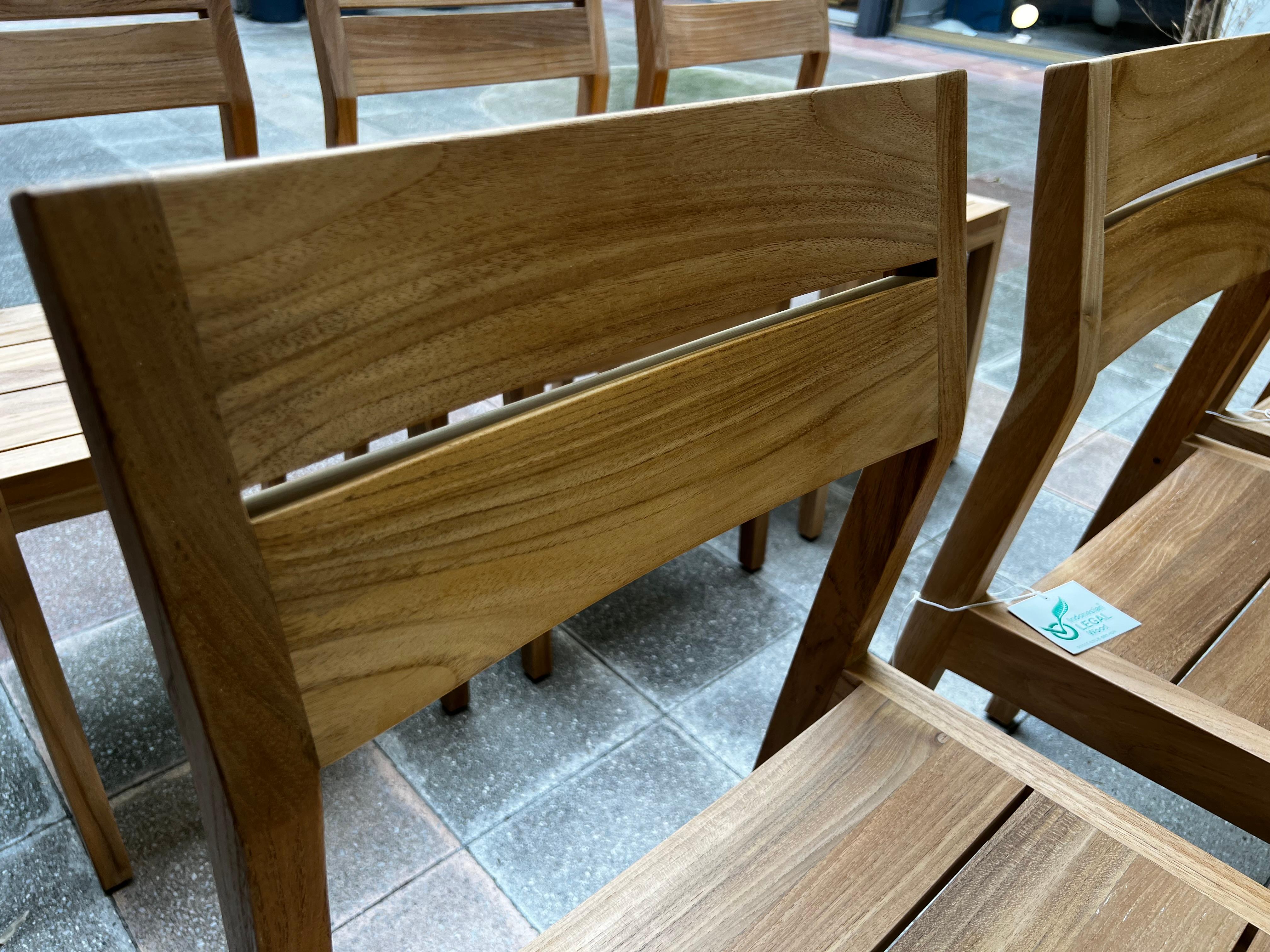 6 chaises EX1 Ethnicraft édition en vente 5