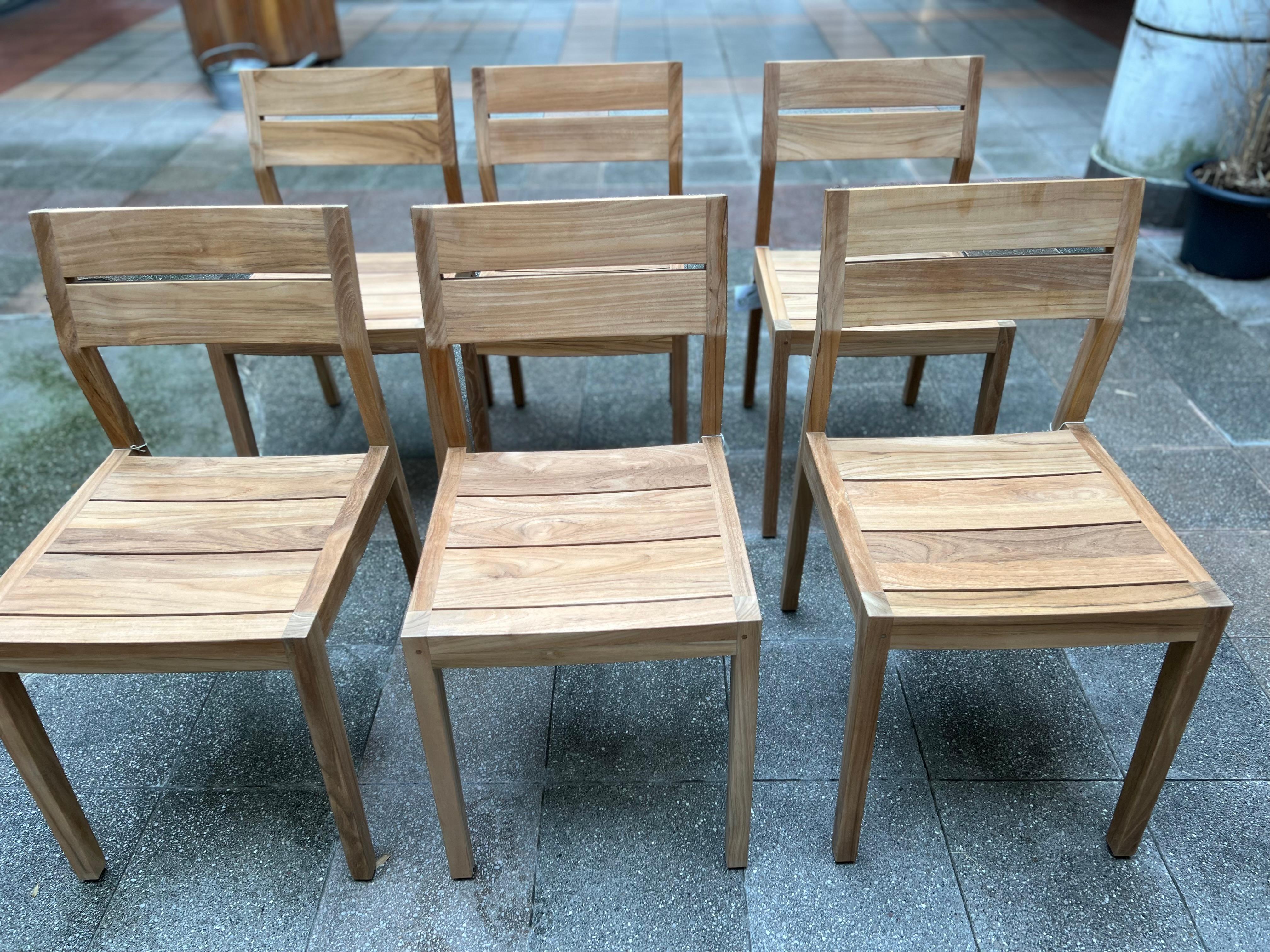 6 chaises EX1 Ethnicraft édition en vente 8